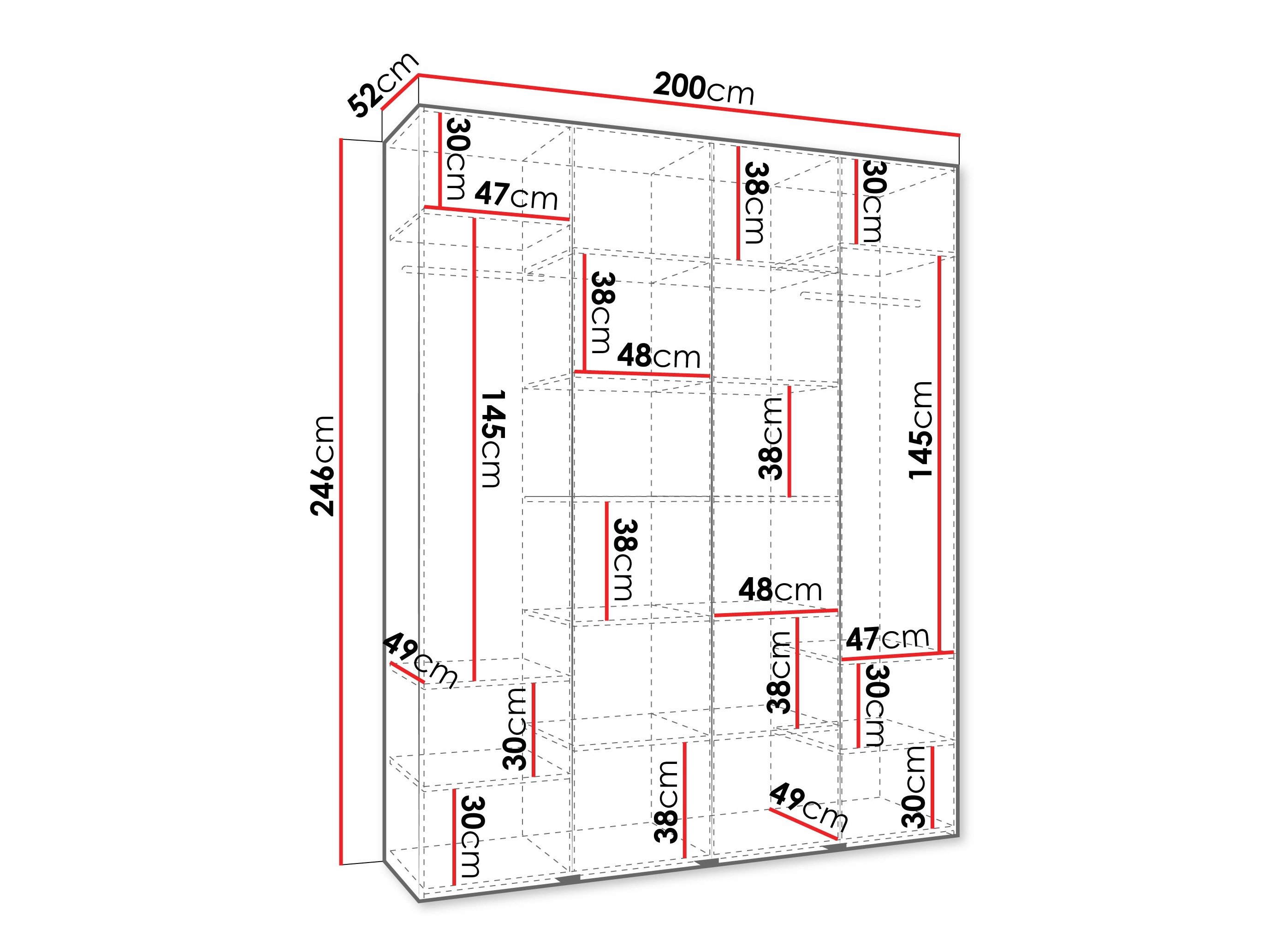 Armoire Hartford 564 (Blanc)