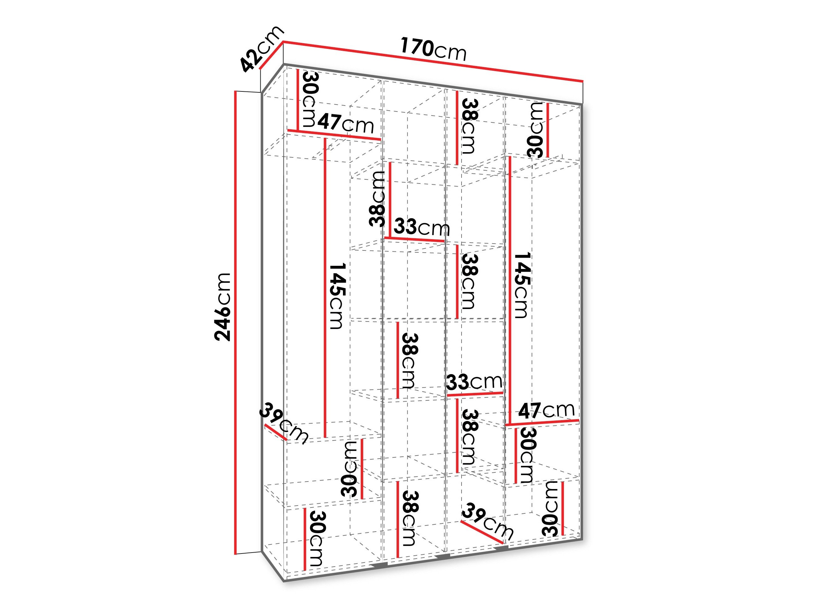 Armoire Hartford 564 (Cachemire)
