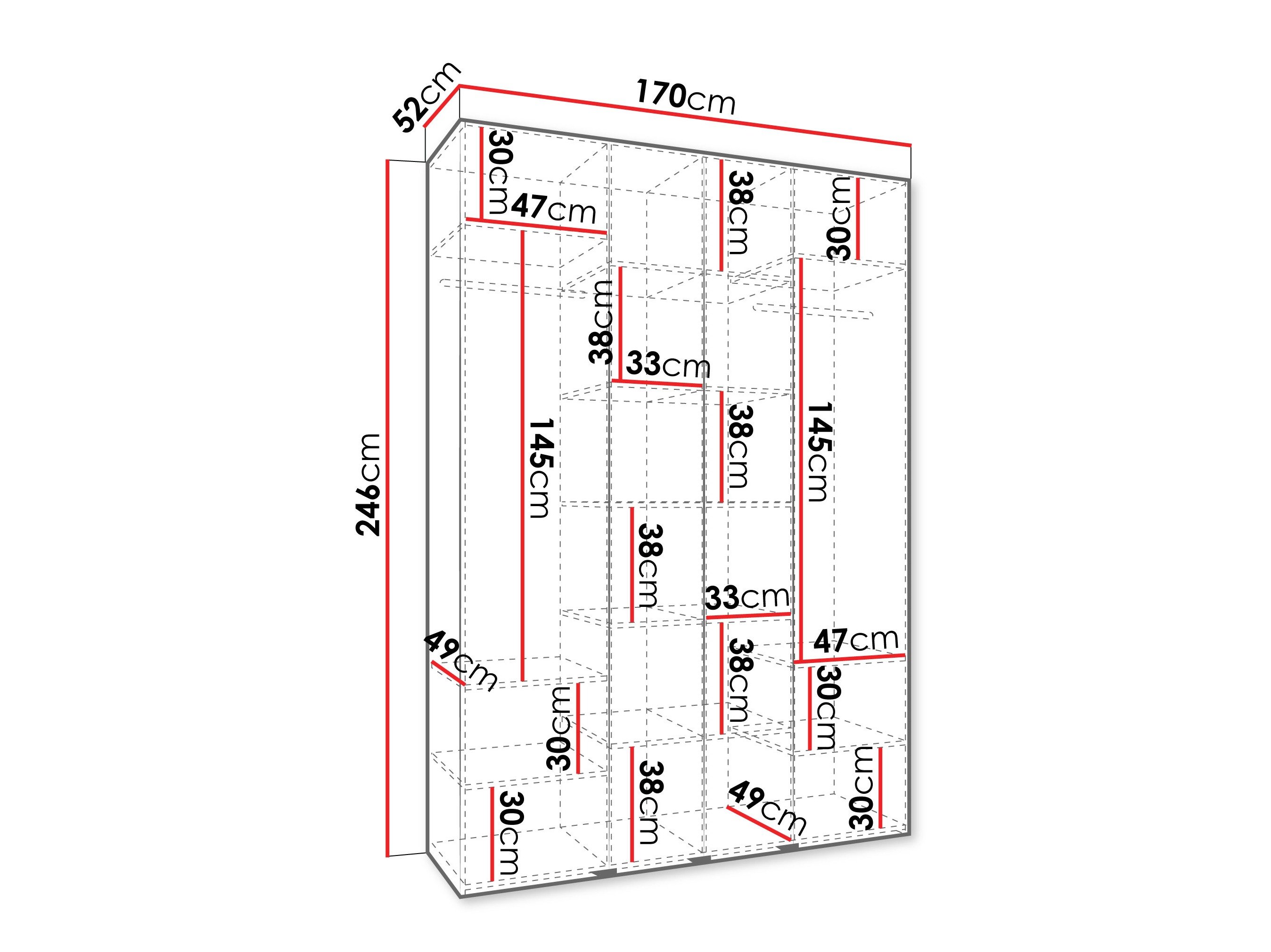 Armoire Hartford 564 (Cachemire)
