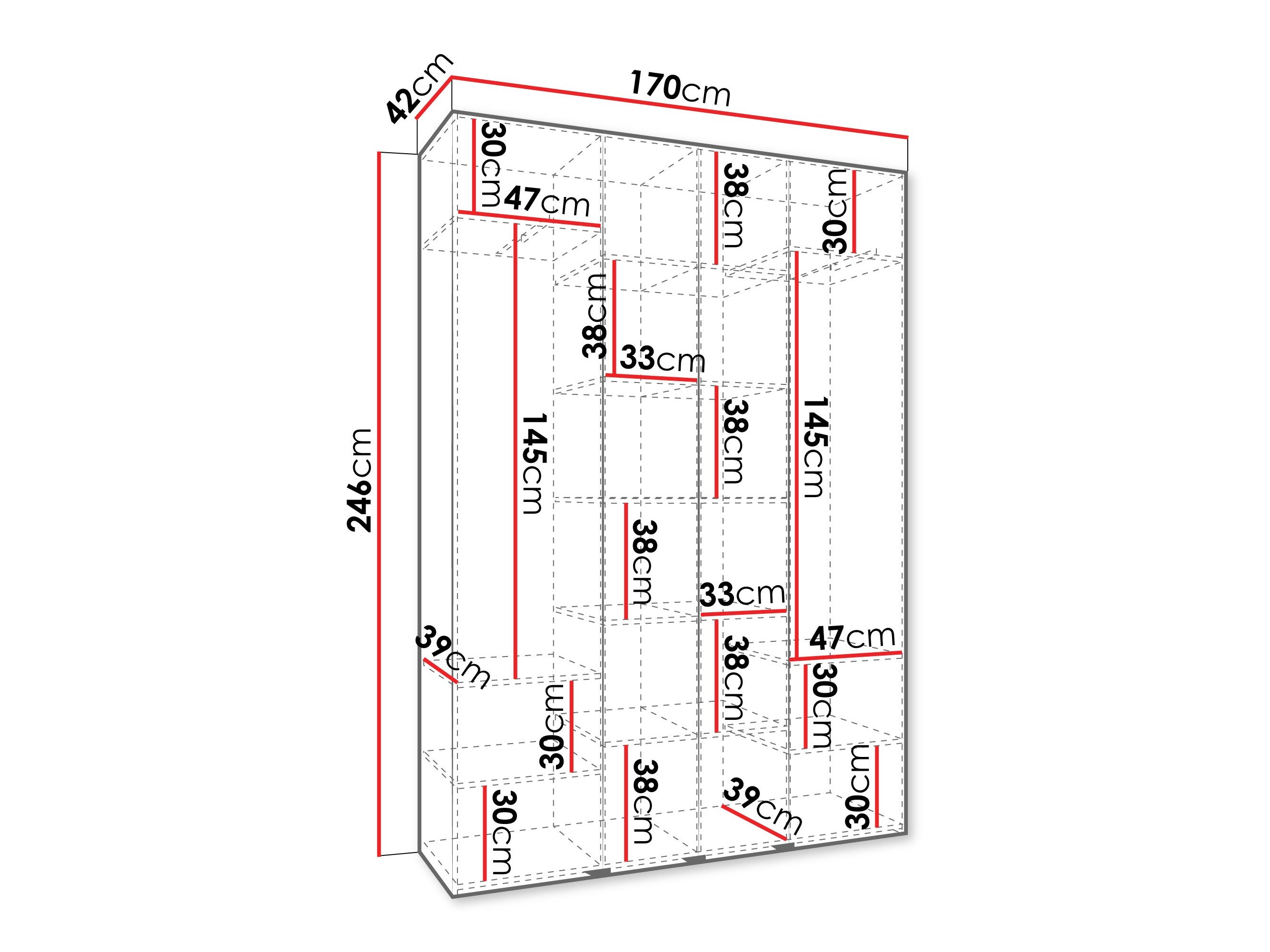 Armoire Hartford 564 (Cachemire)