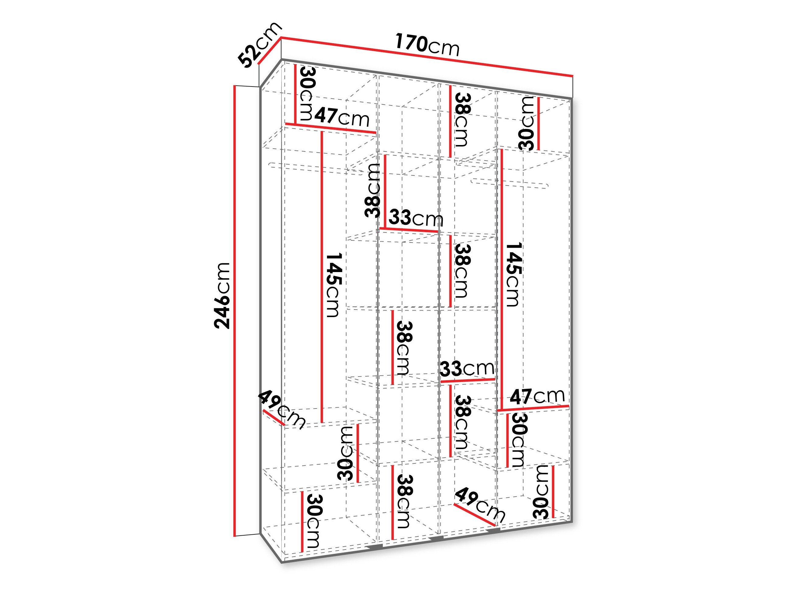 Armoire Hartford 564 (Cachemire)