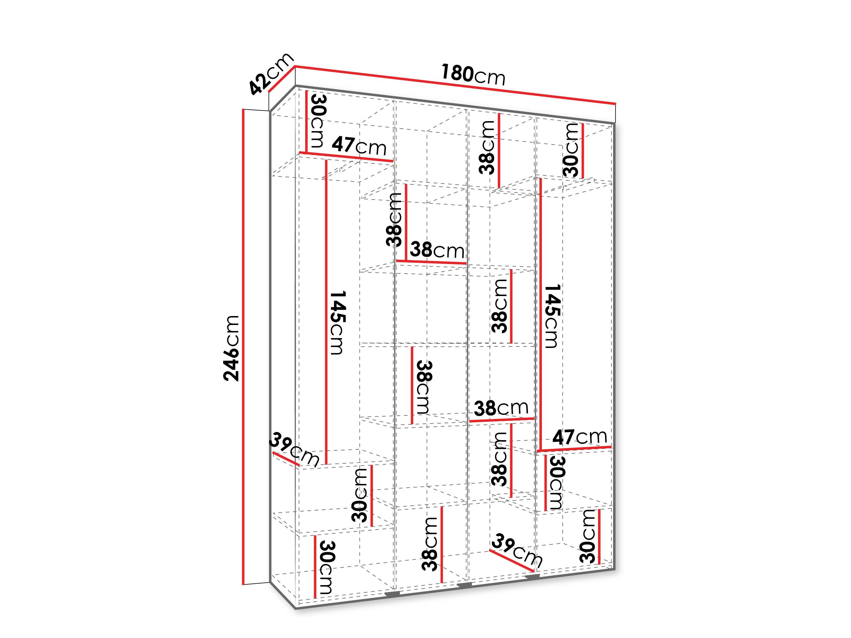 Armoire Hartford 564 (Cachemire)