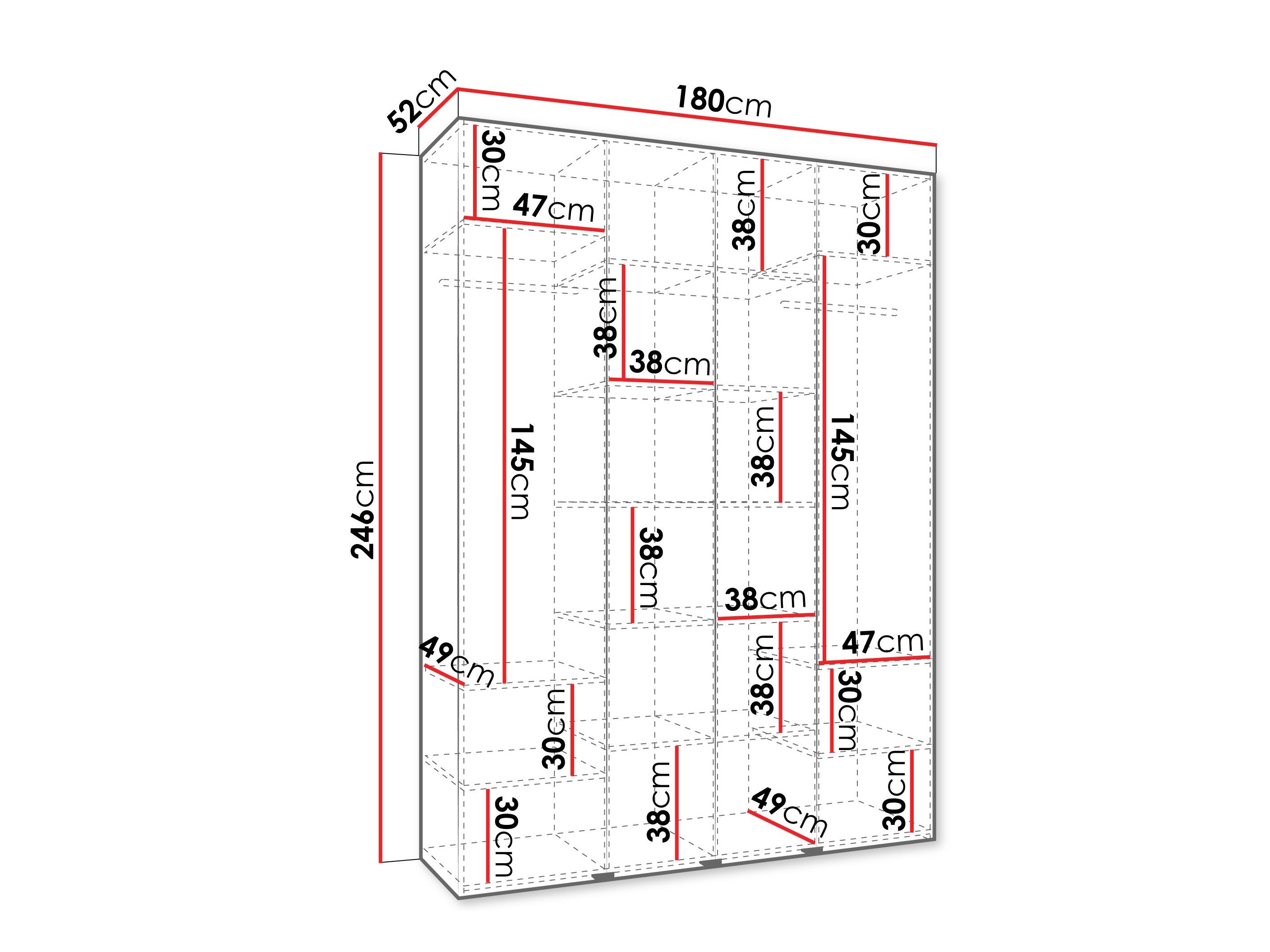 Armoire Hartford 564 (Cachemire)