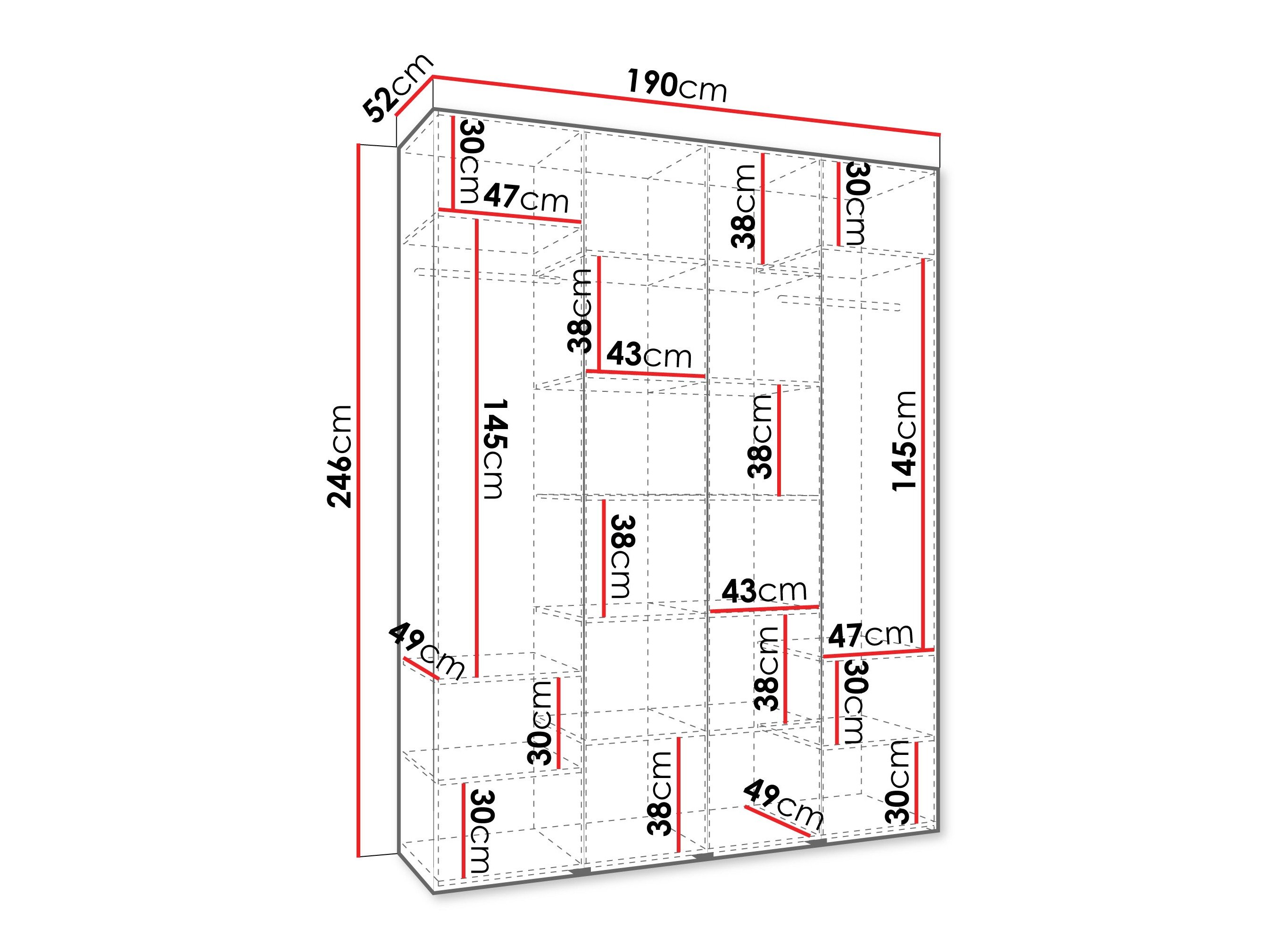 Armoire Hartford 564 (Cachemire)