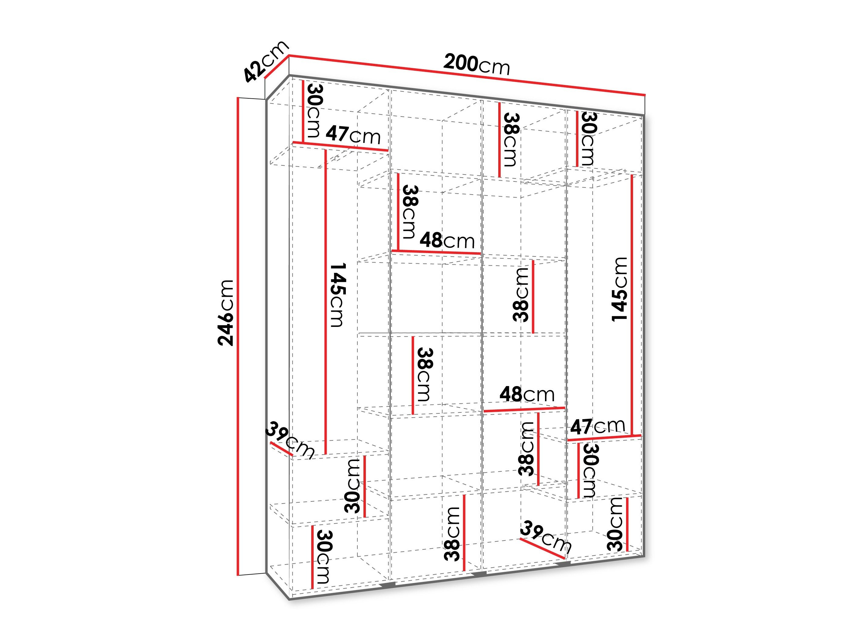 Armoire Hartford 564 (Cachemire)