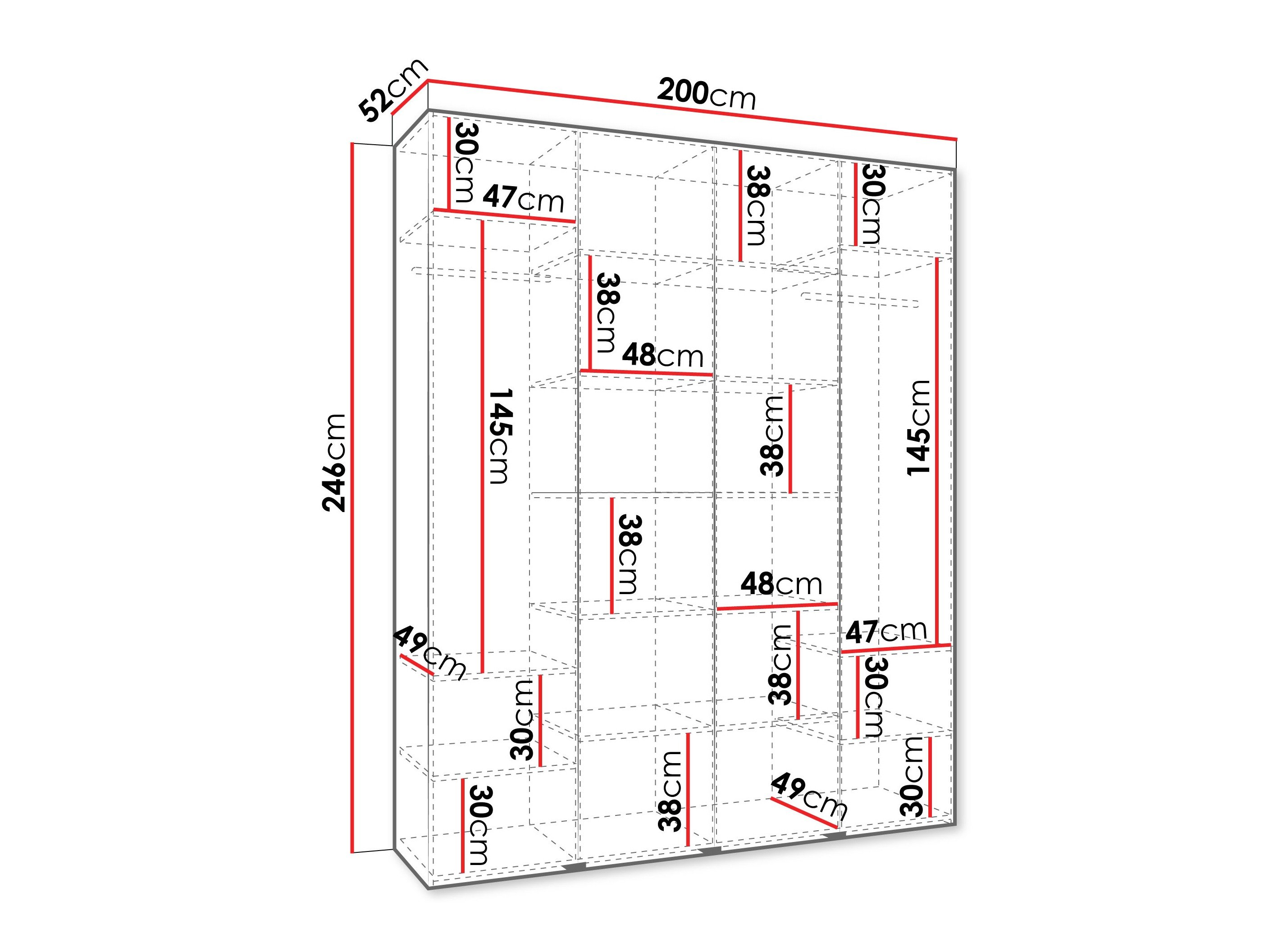 Armoire Hartford 564 (Cachemire)