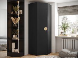 Armoire d'angle Hartford 568 (Noir)
