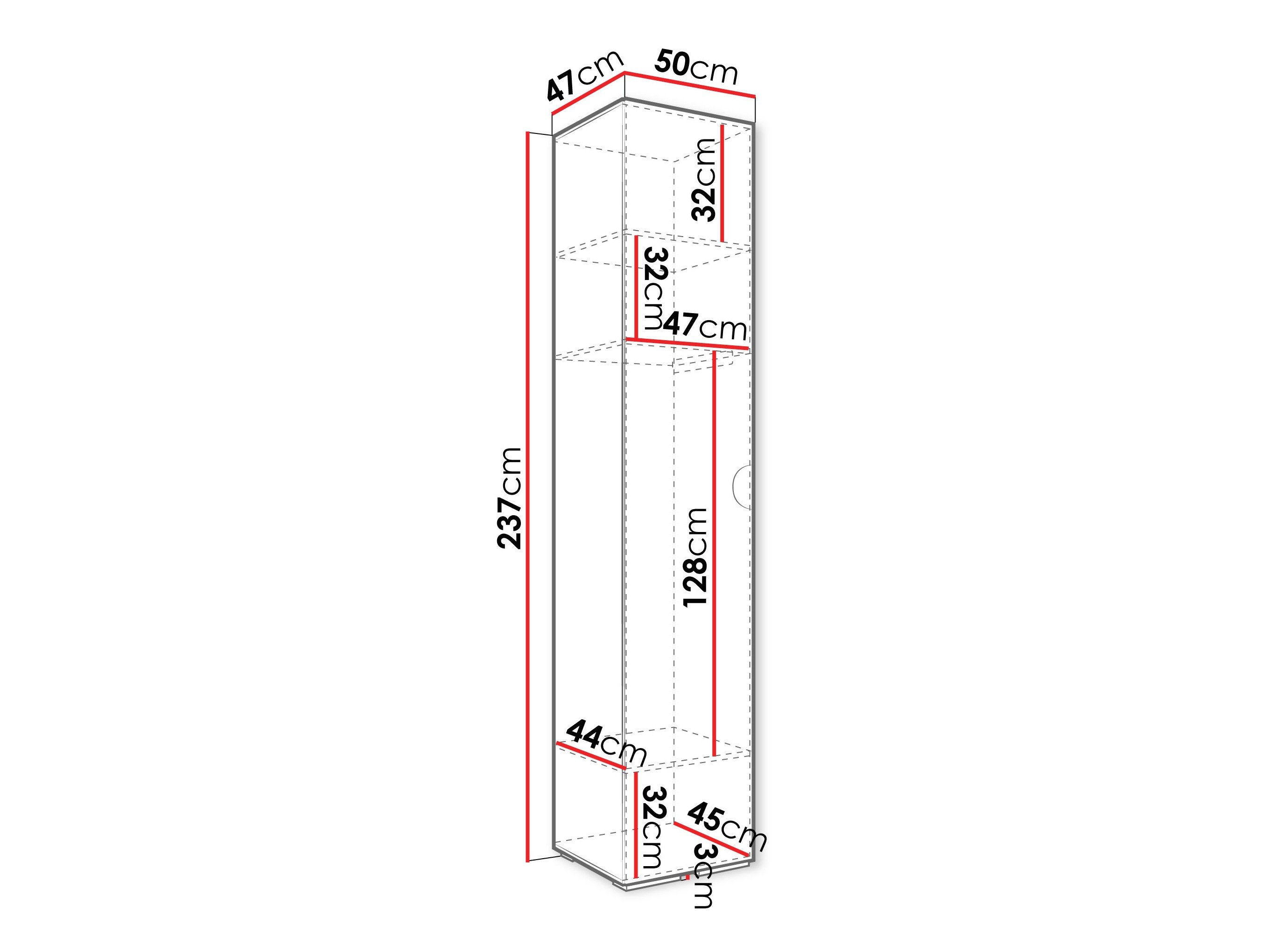 Armoire Hartford 567 (Cachemire)