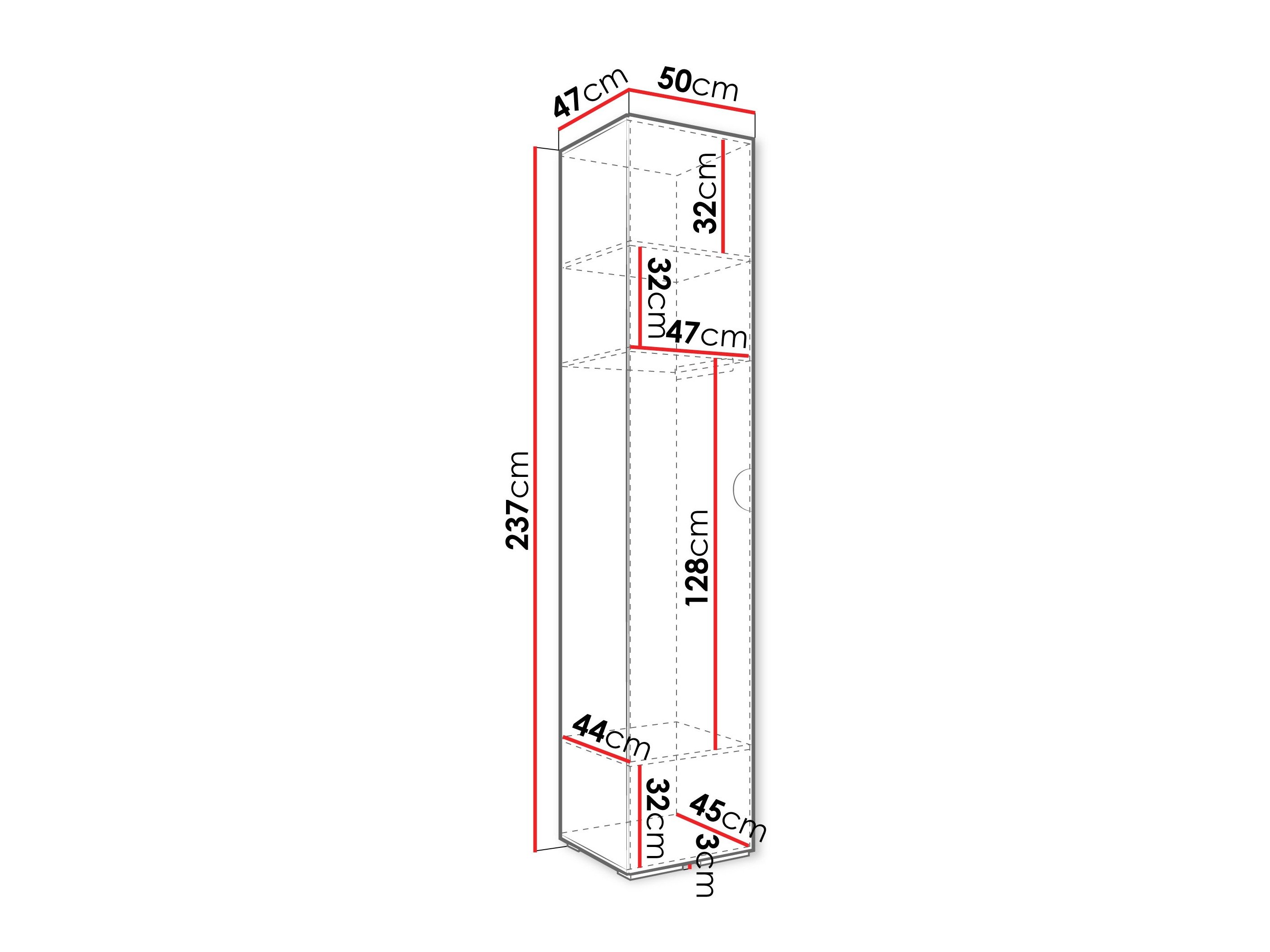 Armoire Hartford 567 (Noir)