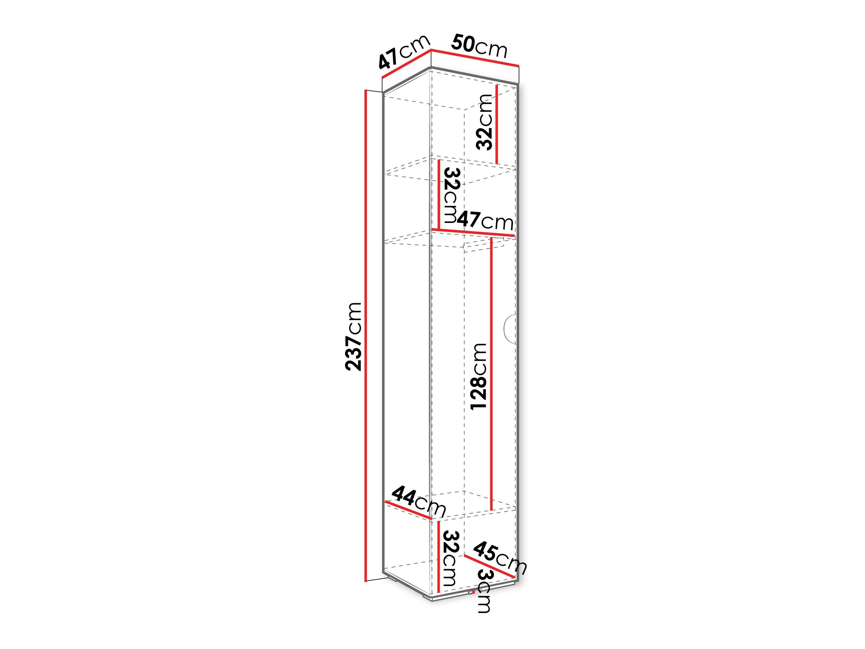 Armoire Hartford 567 (Noir)