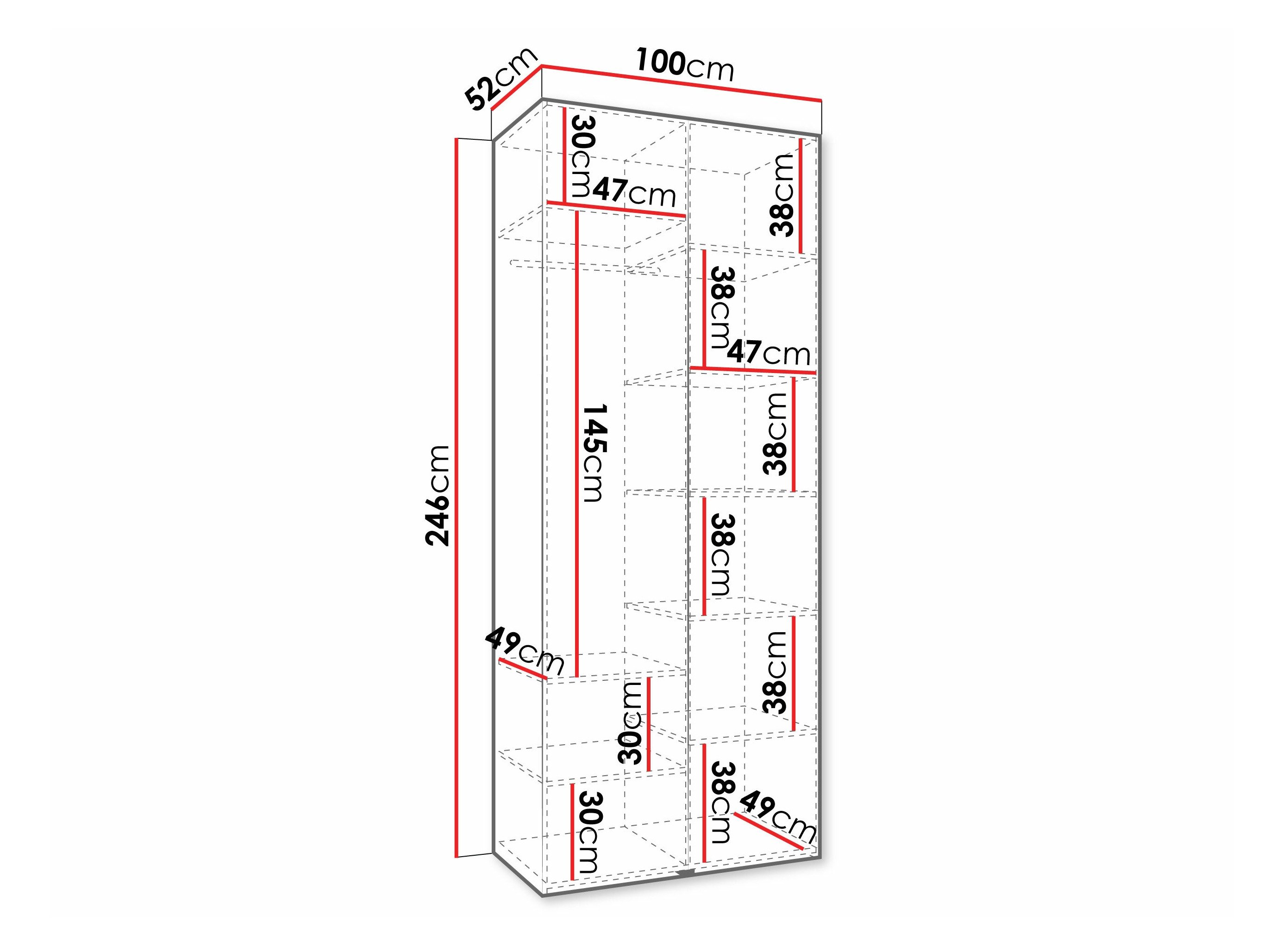 Armoire Hartford 569 (Blanc)