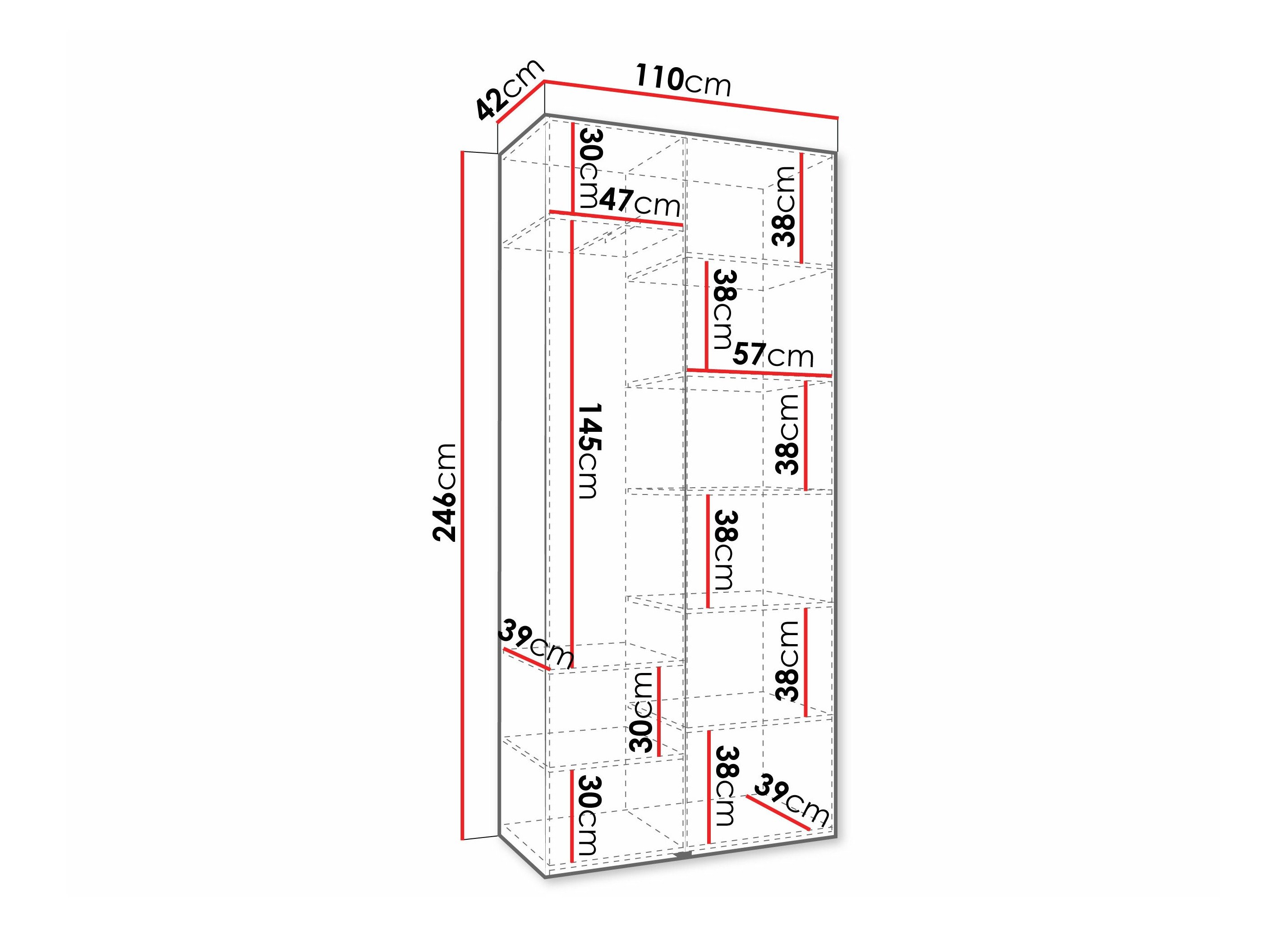 Armoire Hartford 569 (Blanc)