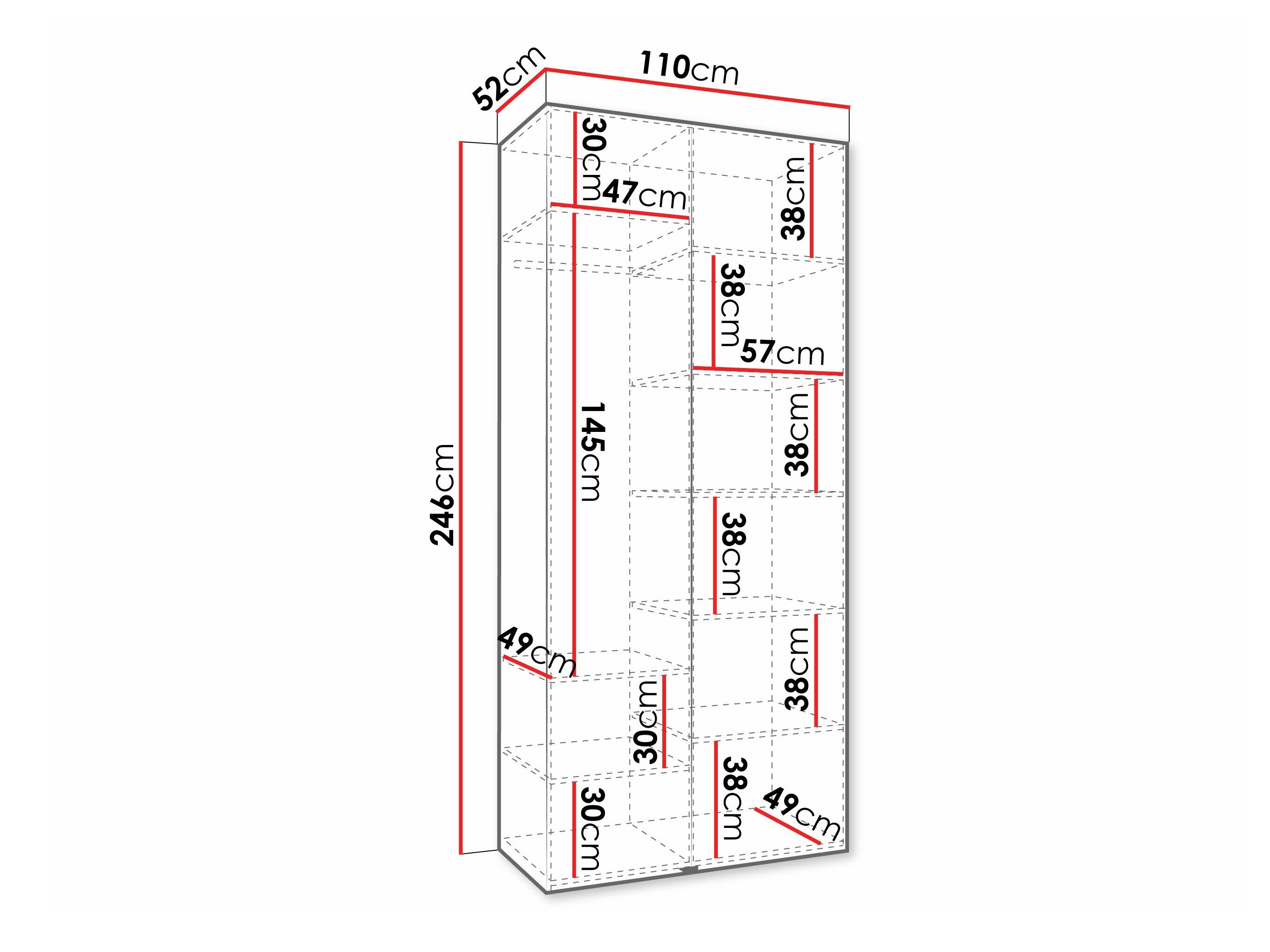 Armoire Hartford 569 (Cachemire)