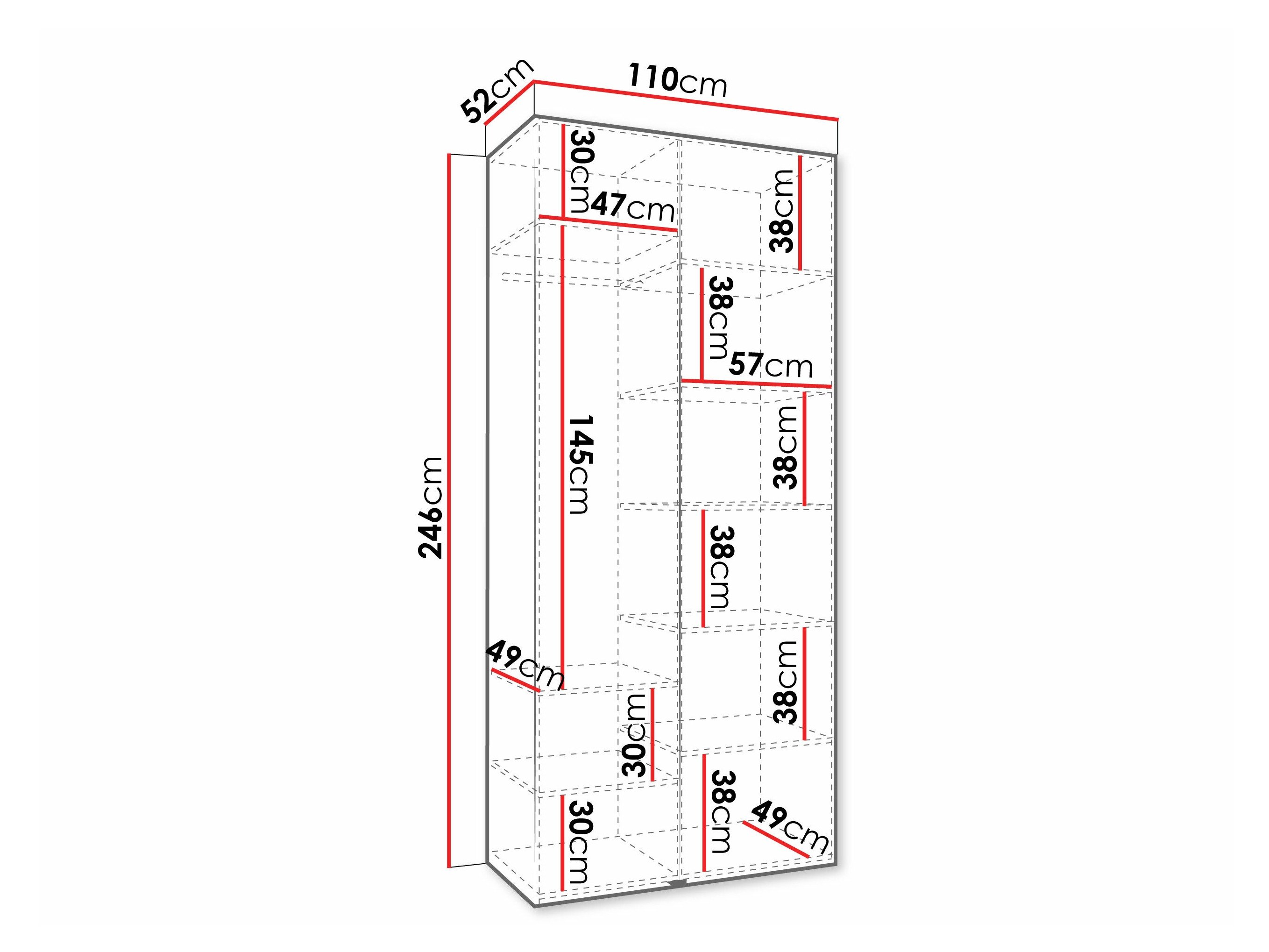 Armoire Hartford 569 (Cachemire)