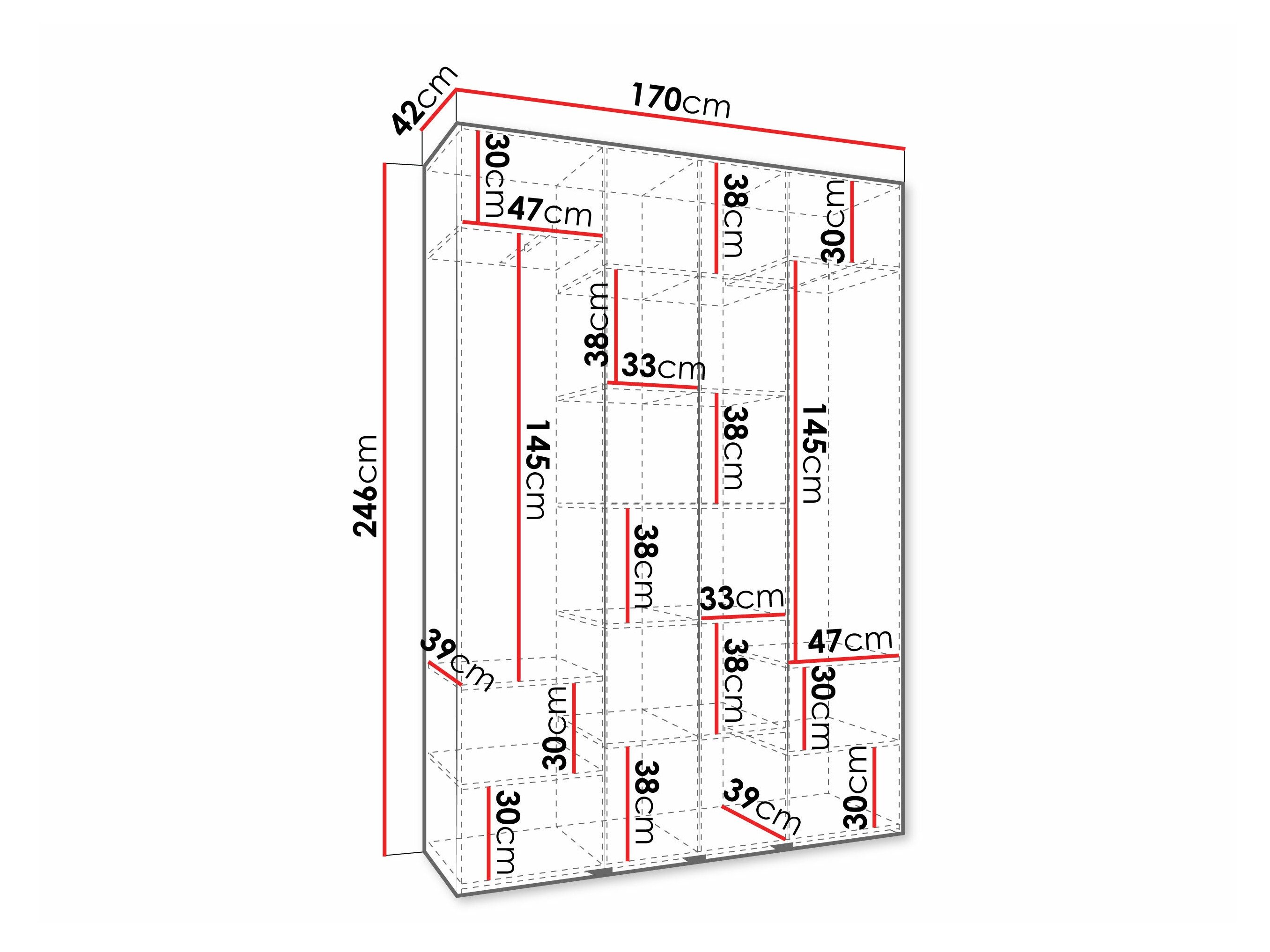 Armoire Hartford 570 (Blanc)
