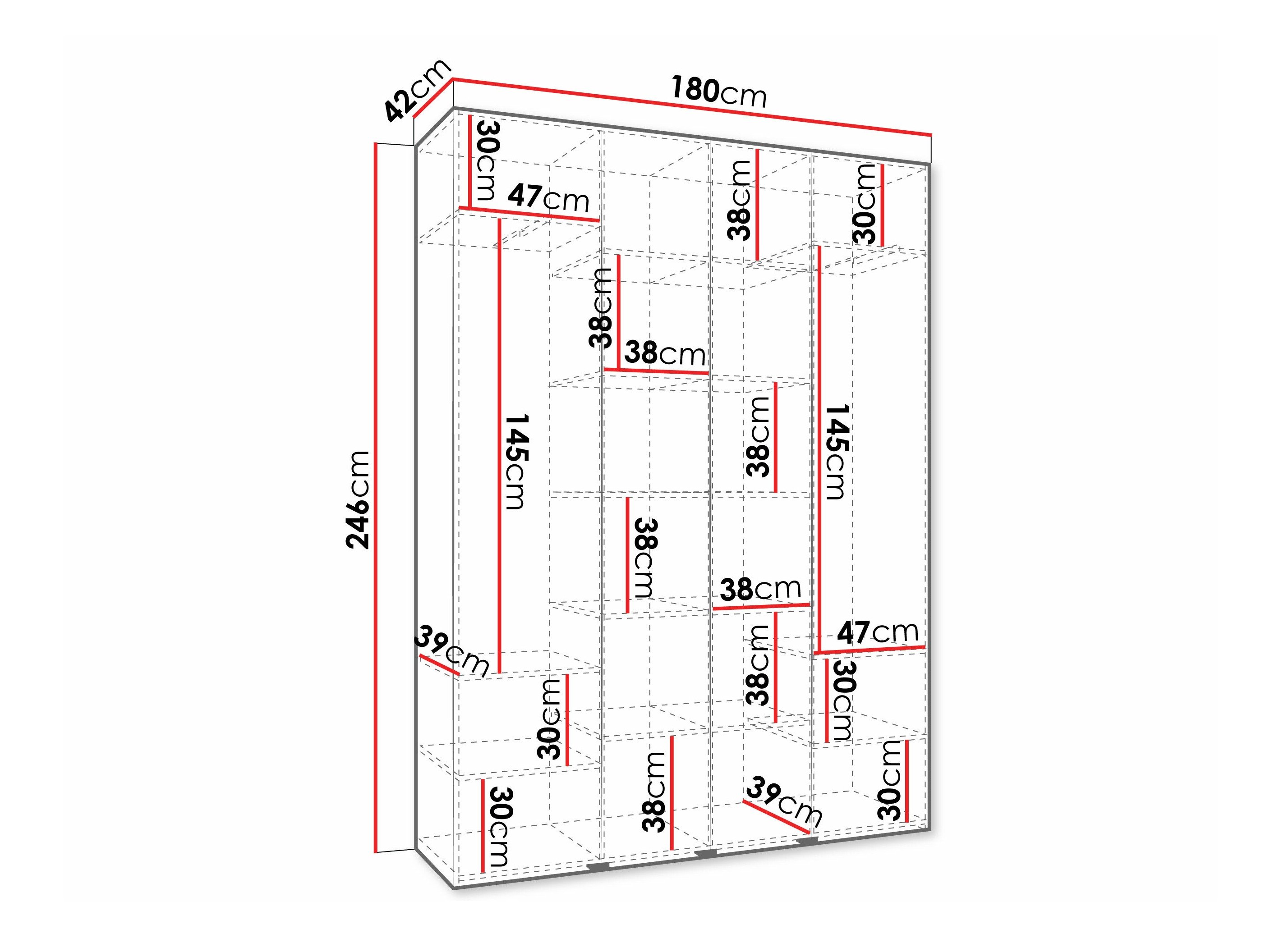 Armoire Hartford 570 (Blanc)