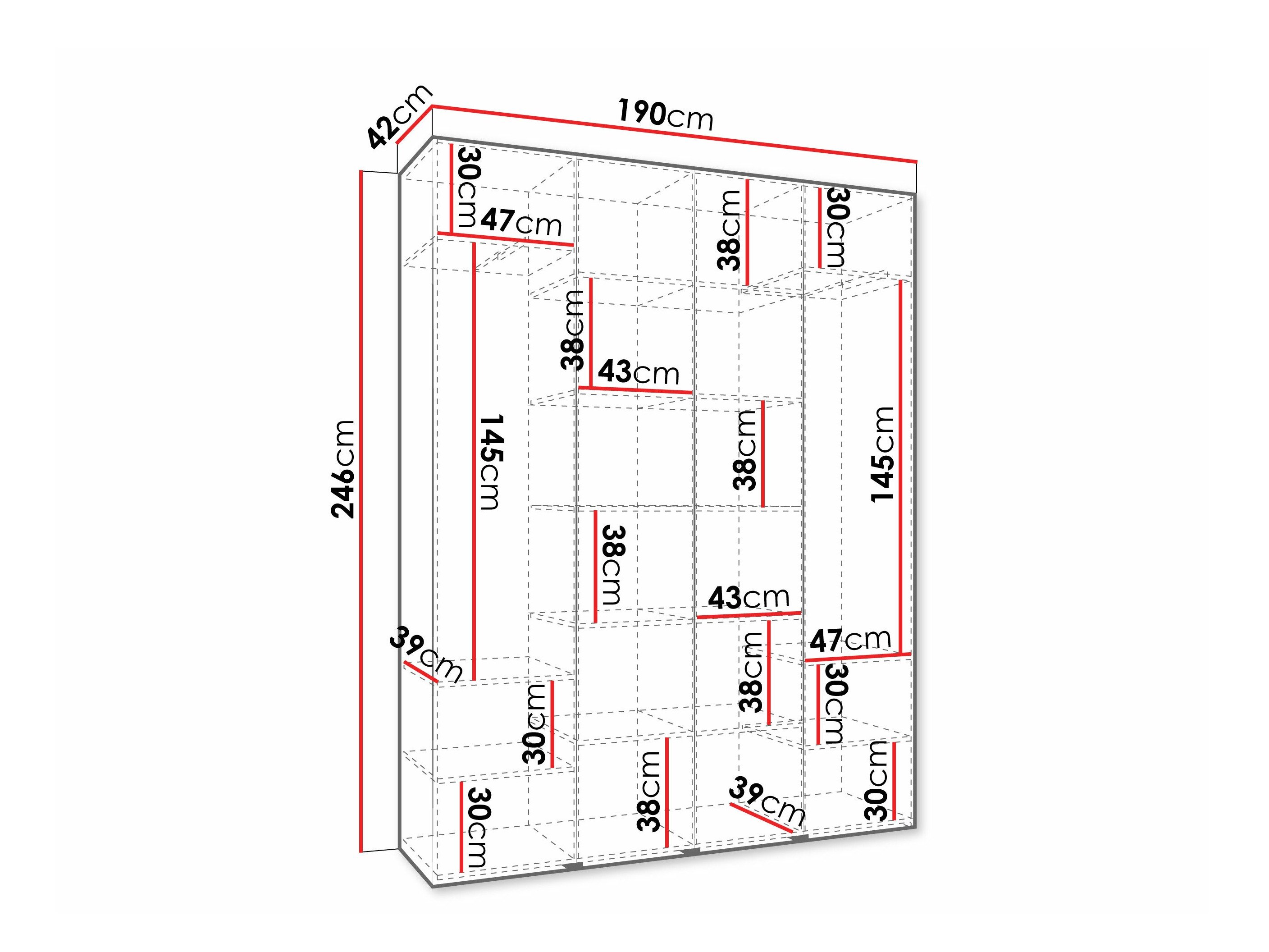 Armoire Hartford 570 (Blanc)