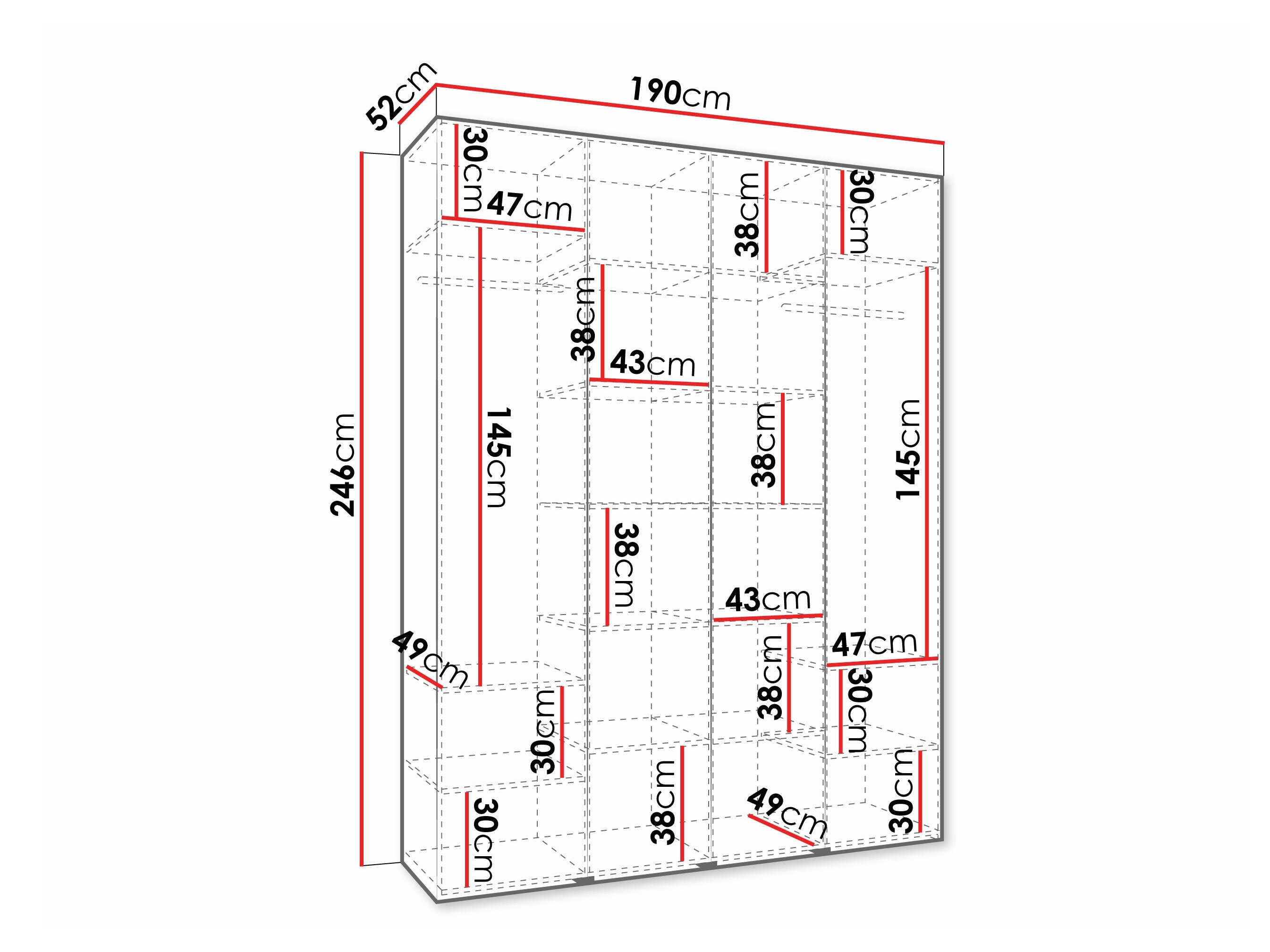 Armoire Hartford 570 (Blanc)
