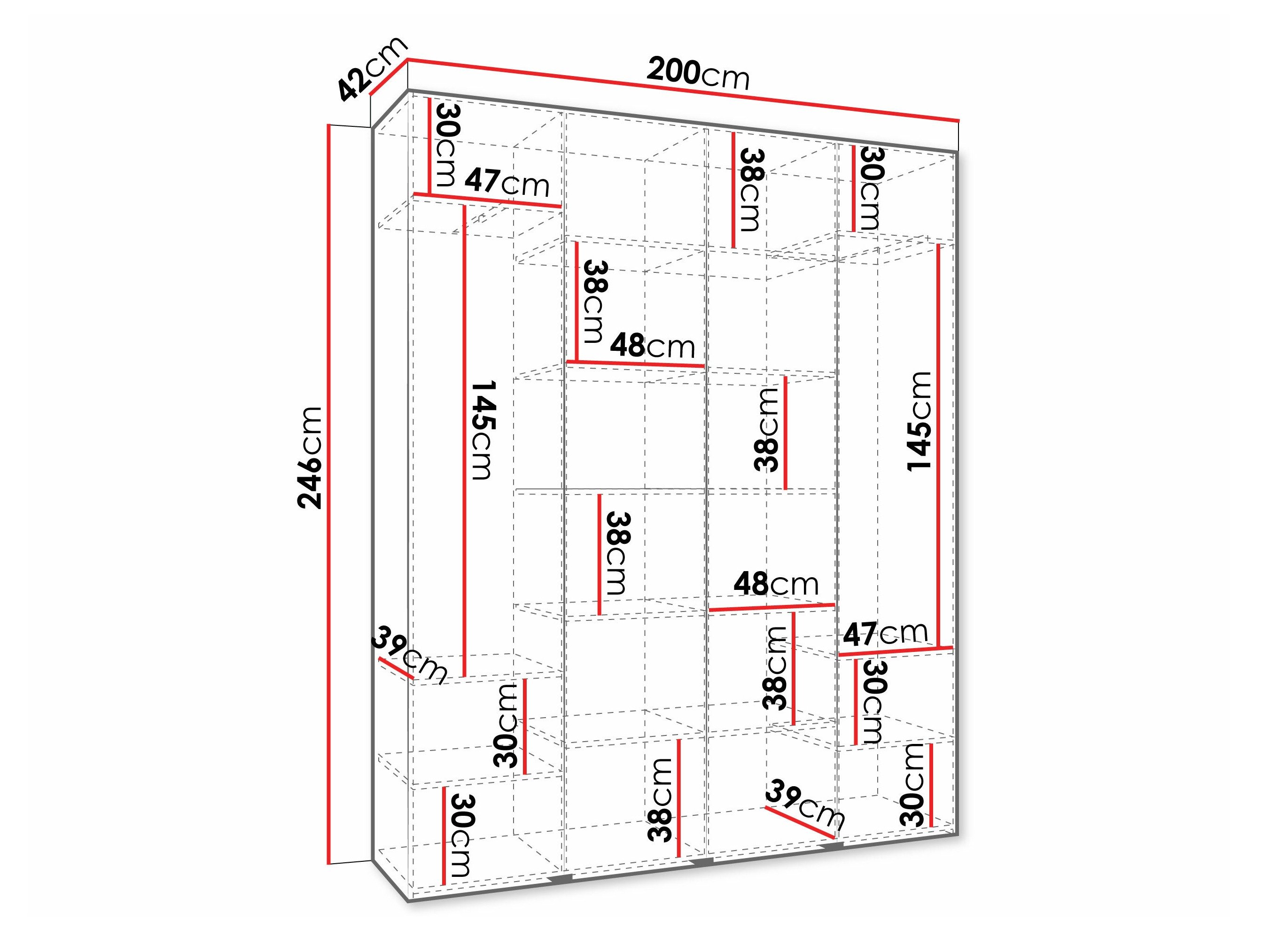 Armoire Hartford 570 (Blanc)