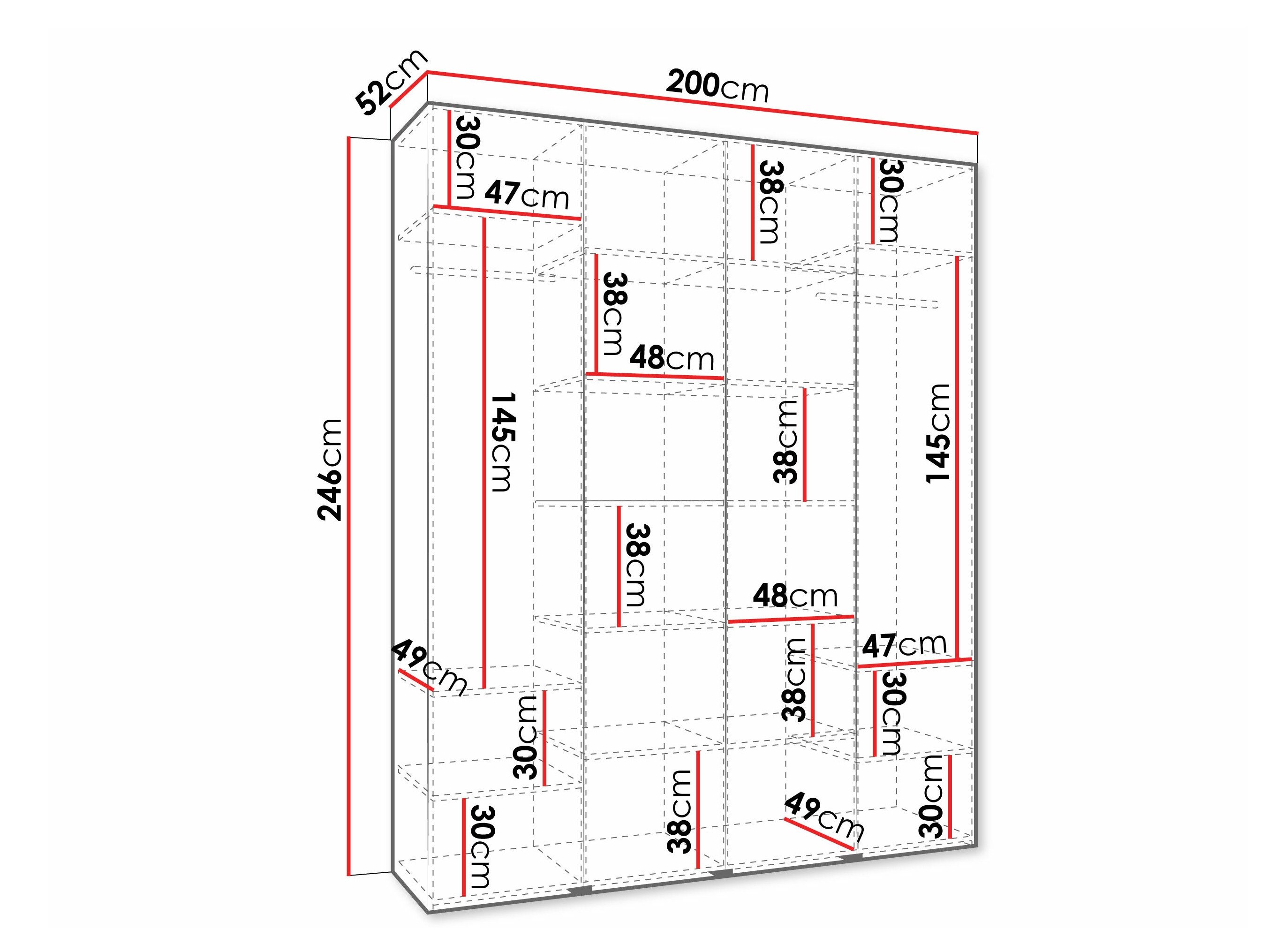 Armoire Hartford 570 (Blanc)