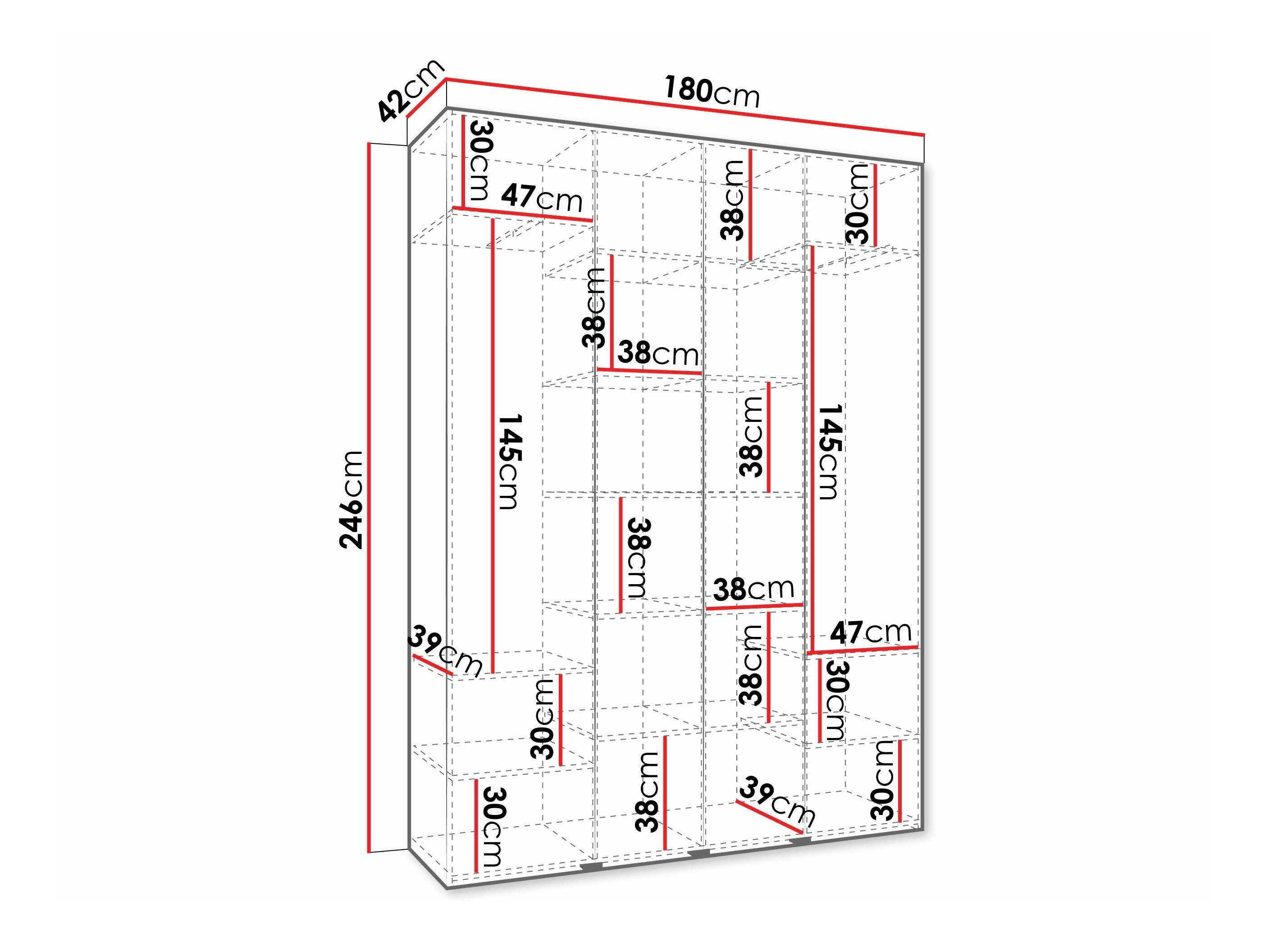 Armoire Hartford 570 (Cachemire)