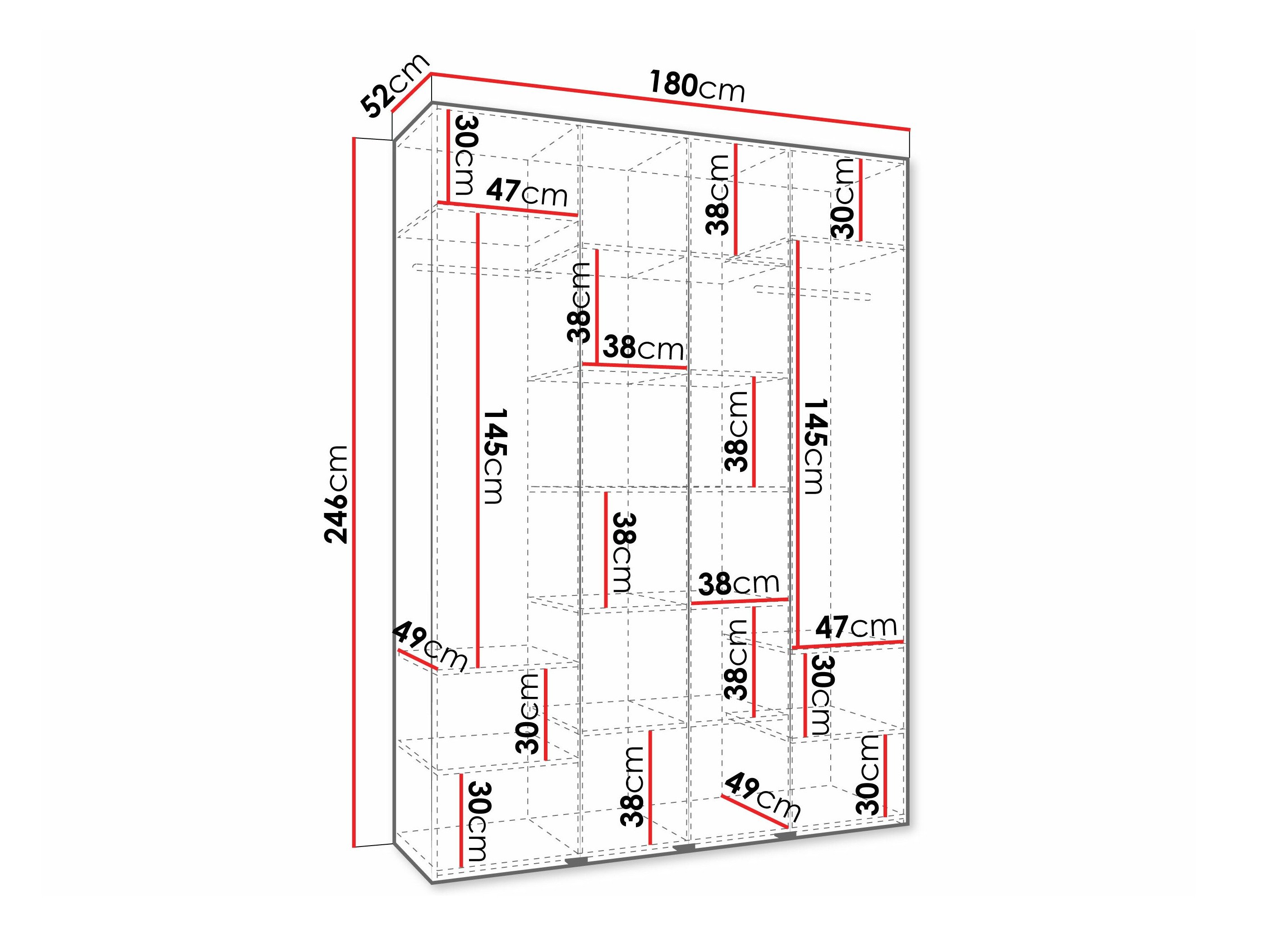Armoire Hartford 570 (Cachemire)