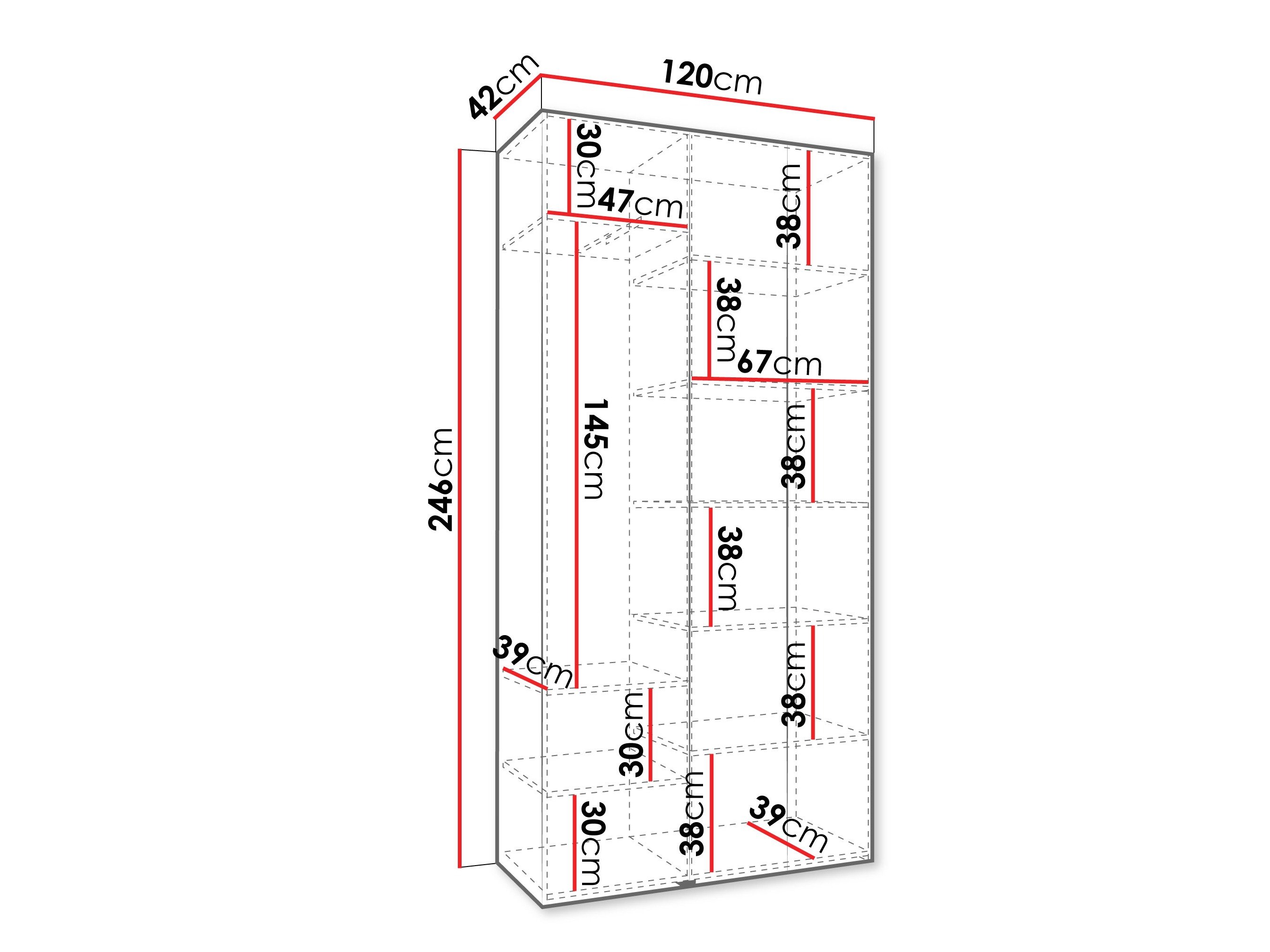Armoire Hartford 571 (Blanc)