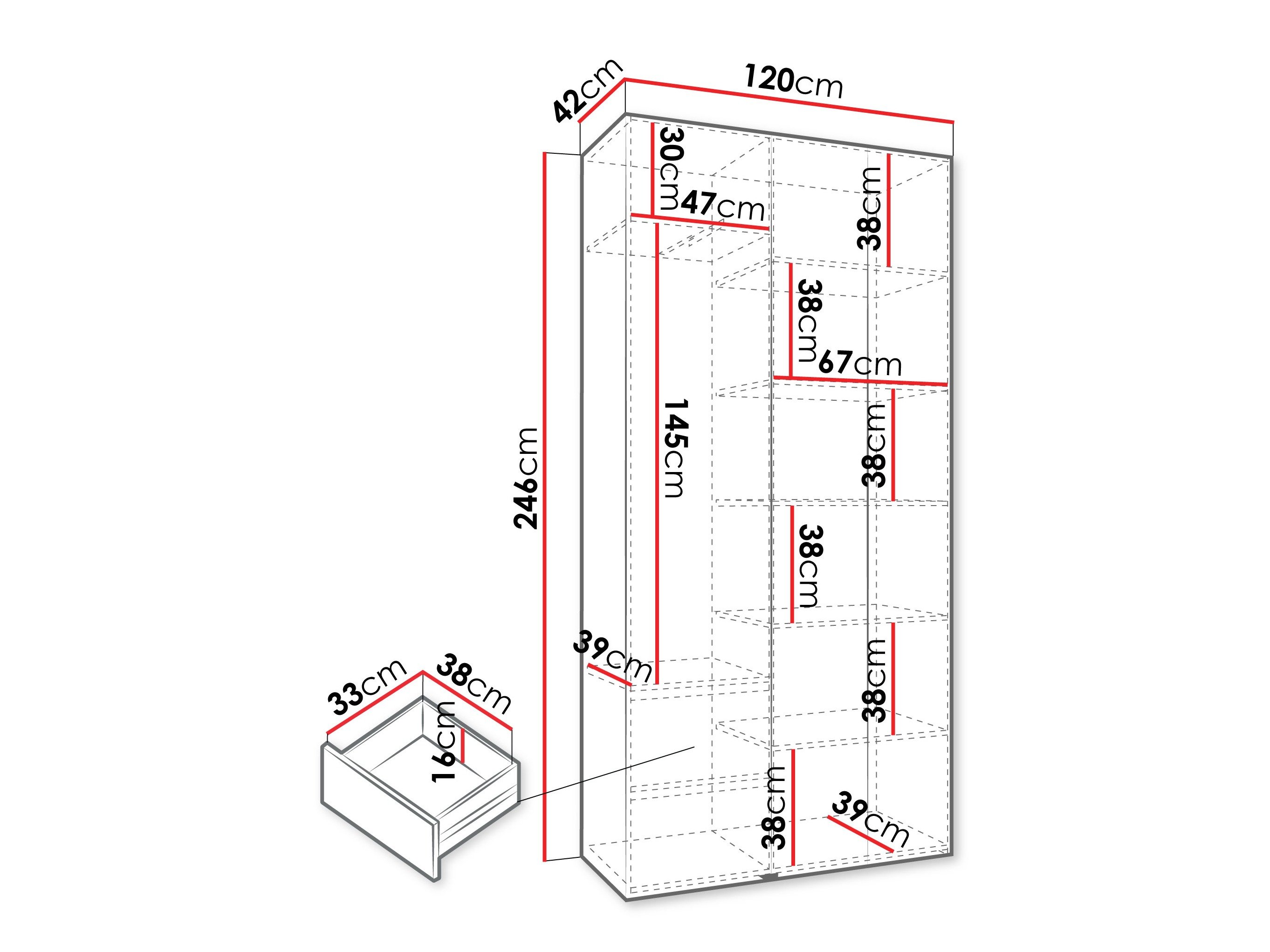 Armoire Hartford 571 (Blanc)