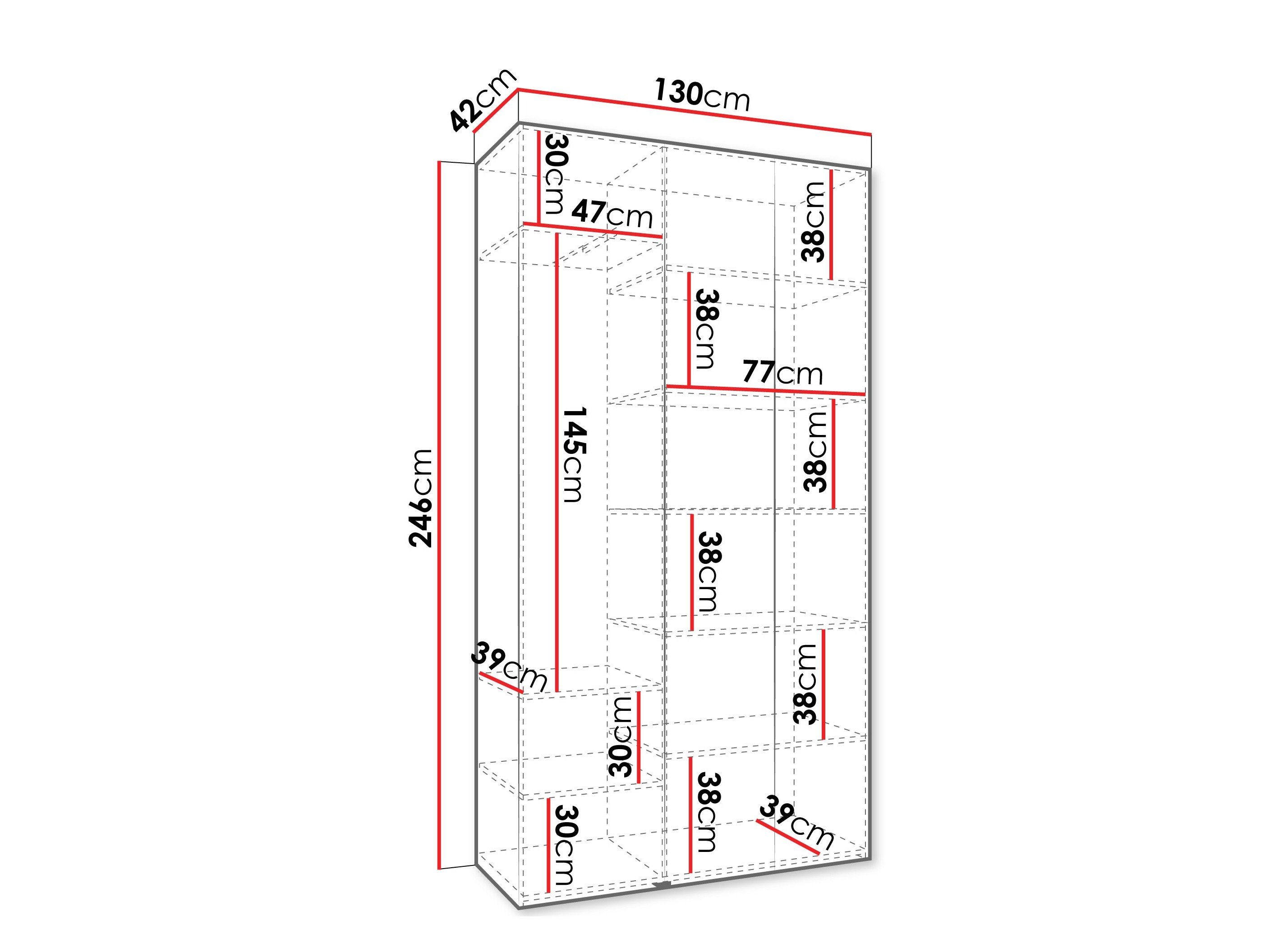 Armoire Hartford 571 (Blanc)