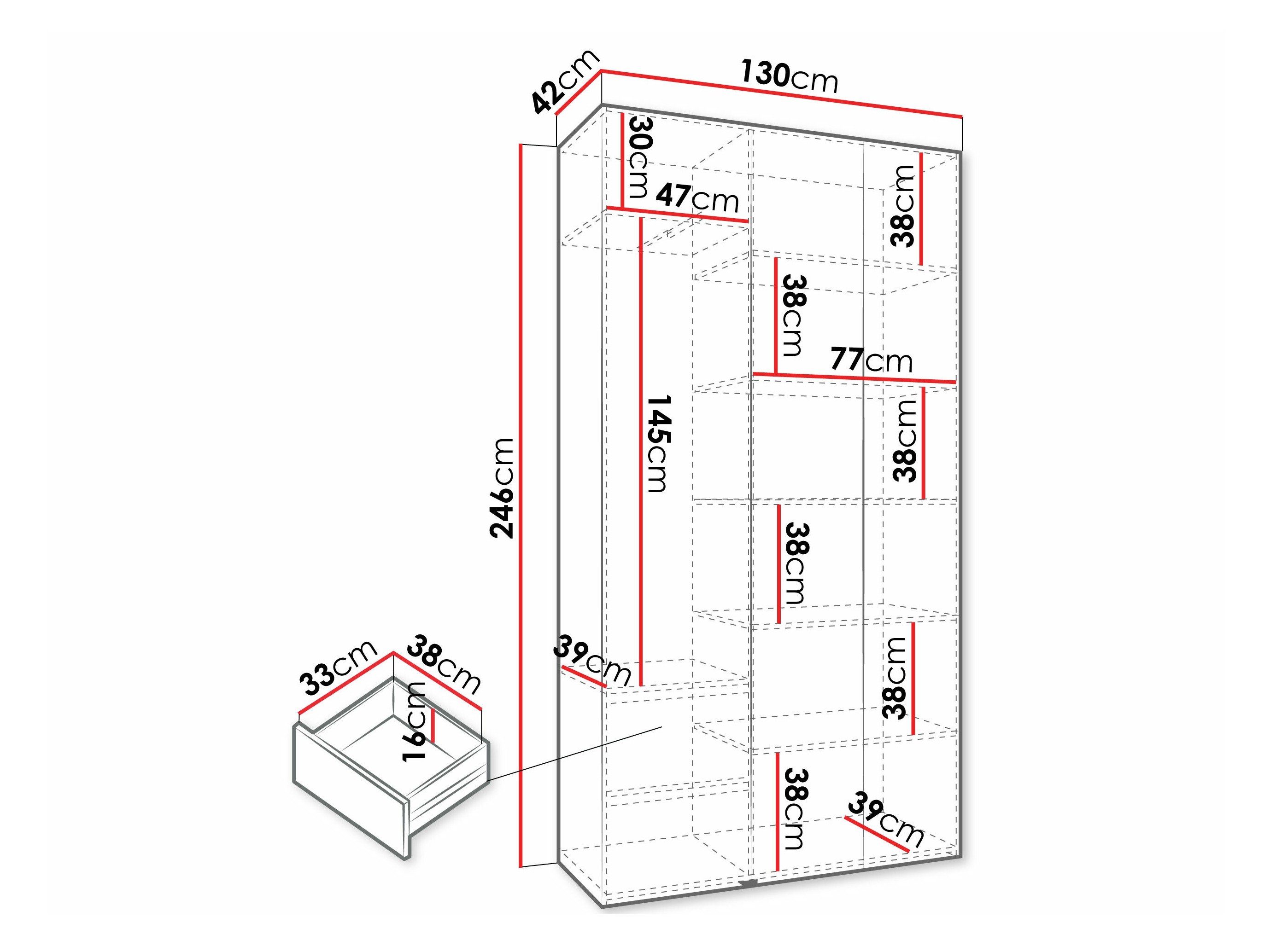Armoire Hartford 571 (Blanc)