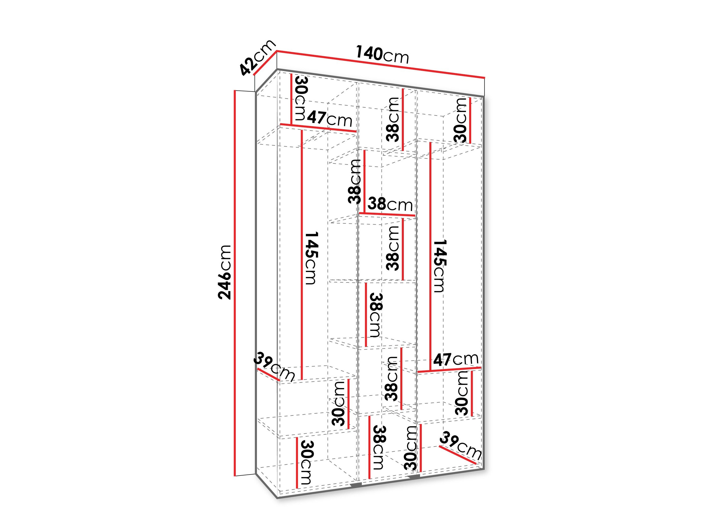 Armoire Hartford 571 (Blanc)