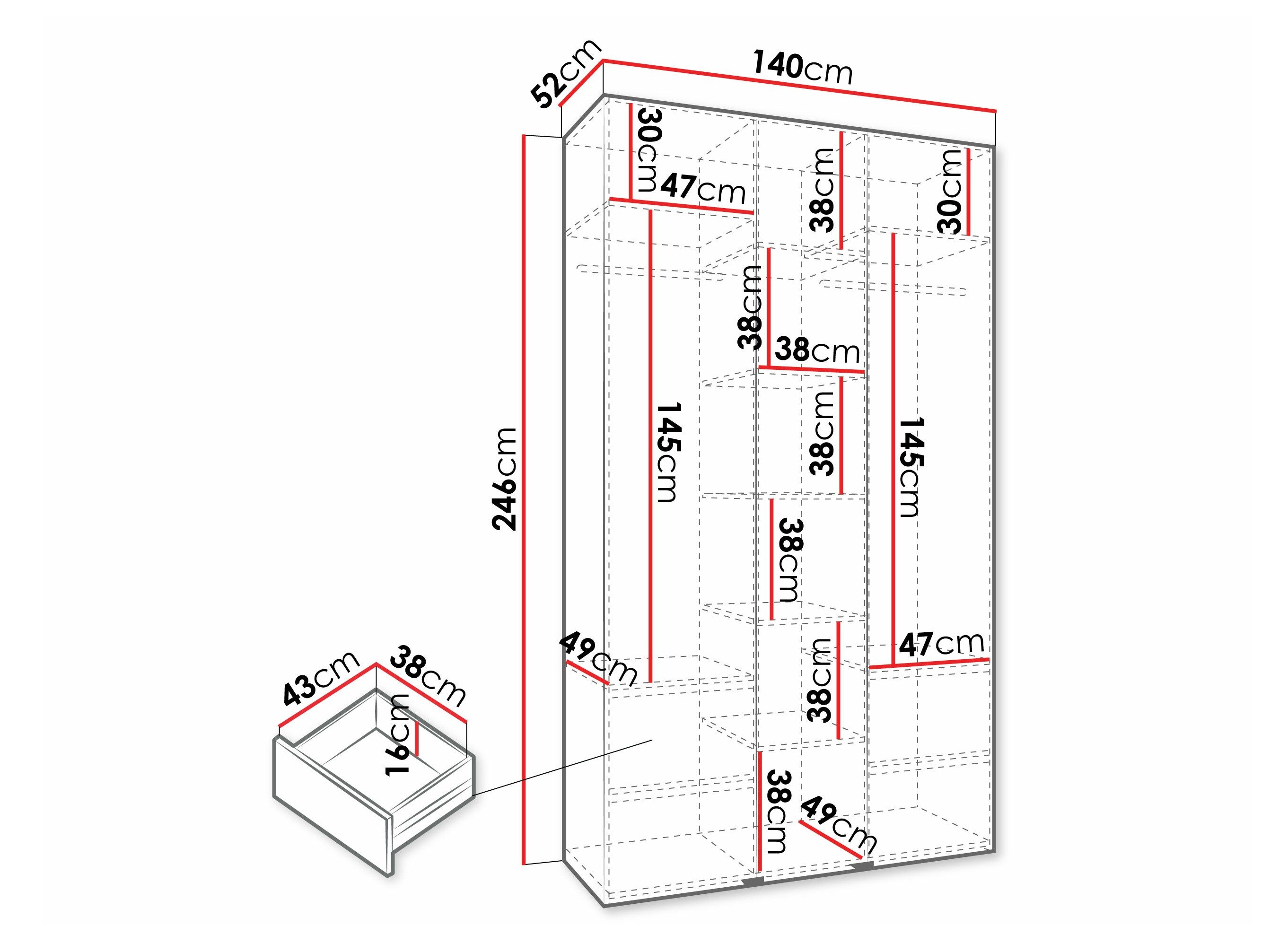 Armoire Hartford 571 (Blanc)