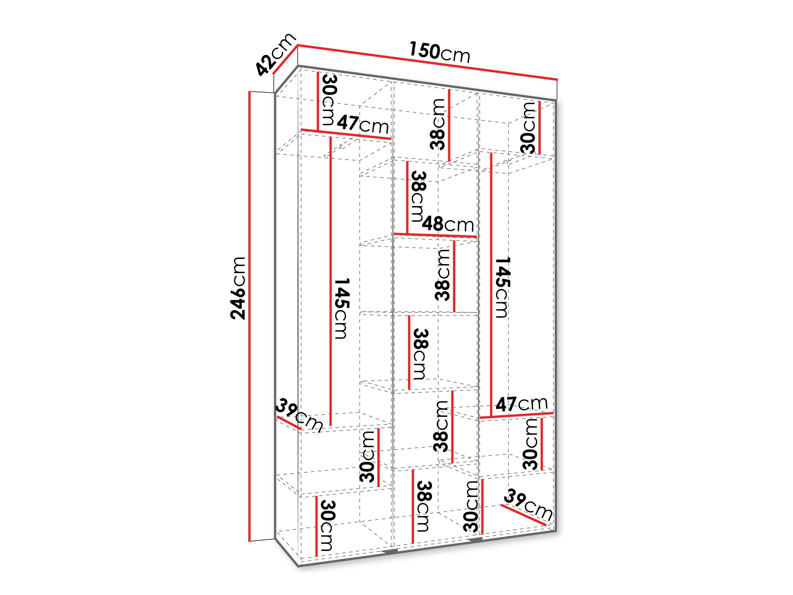 Armoire Hartford 571 (Blanc)