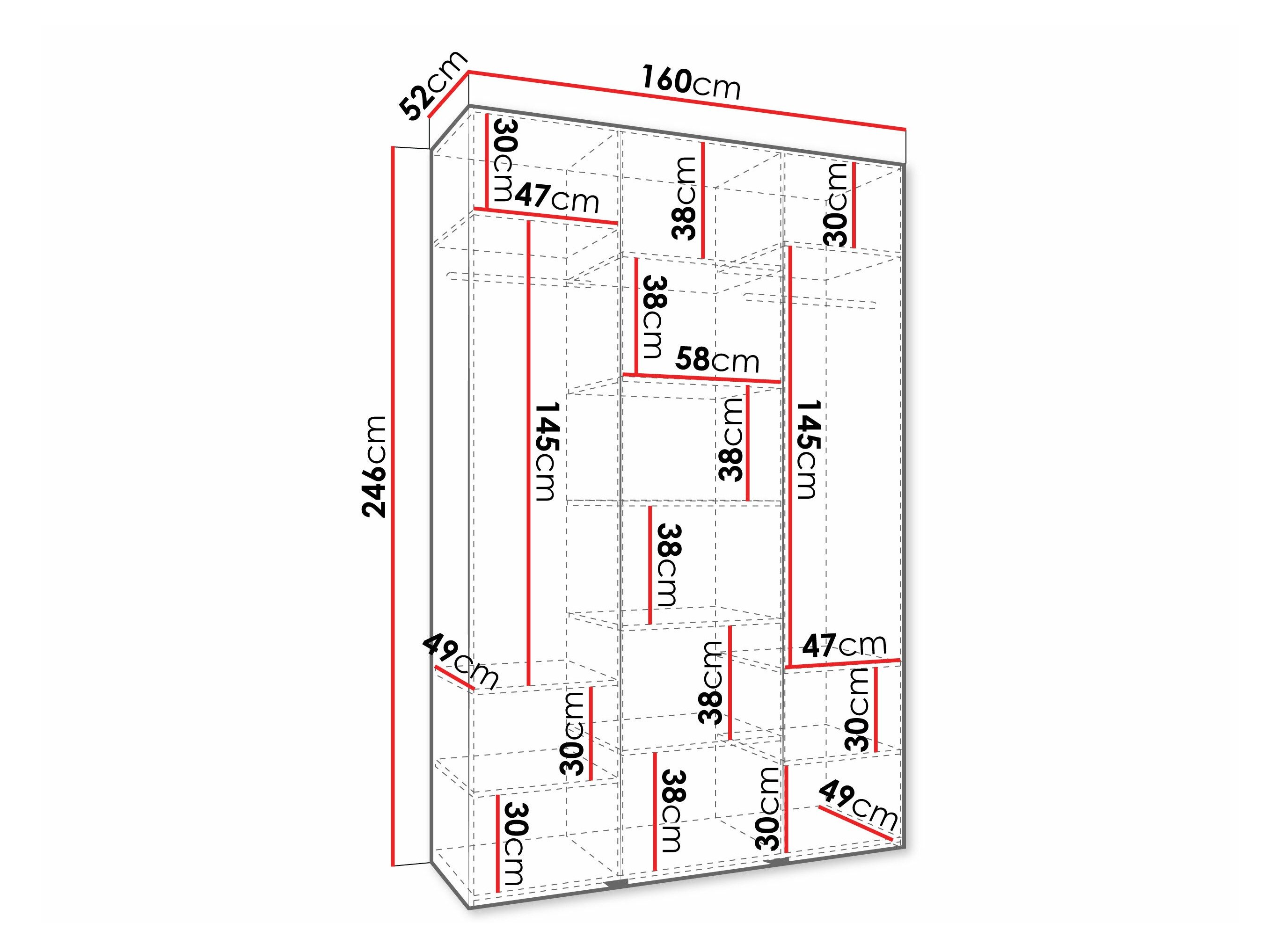 Armoire Hartford 571 (Blanc)