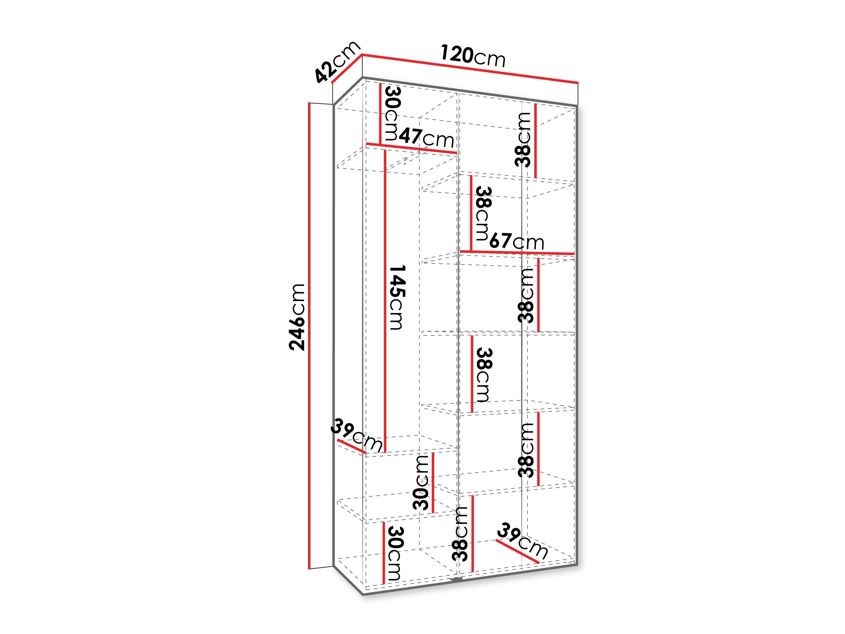 Armoire Hartford 571 (Blanc)