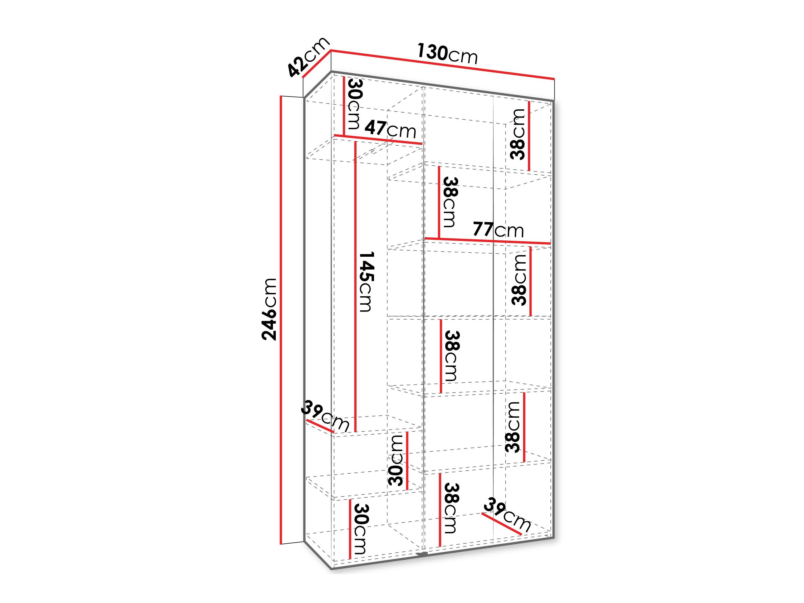 Armoire Hartford 571 (Blanc)