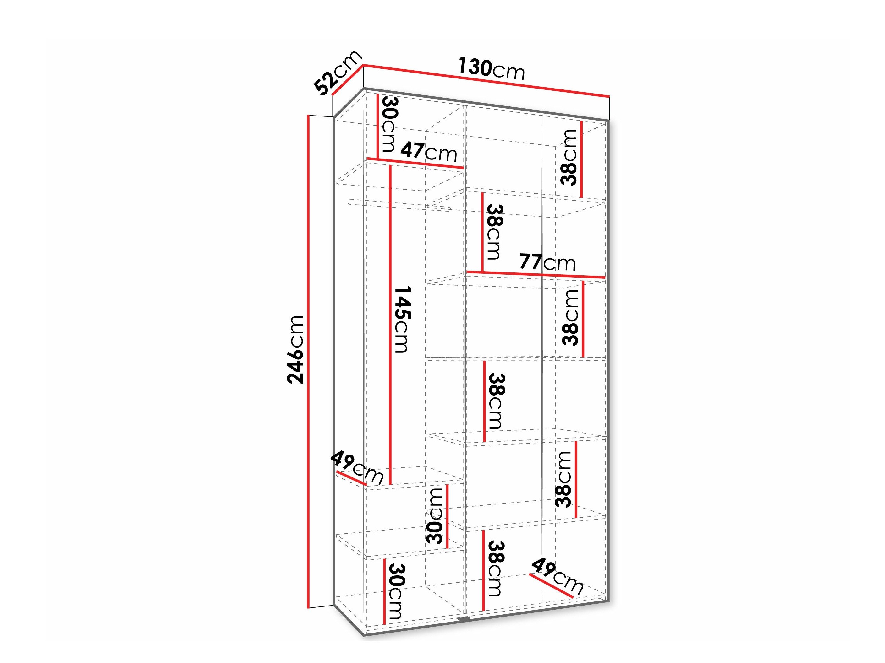 Armoire Hartford 571 (Blanc)
