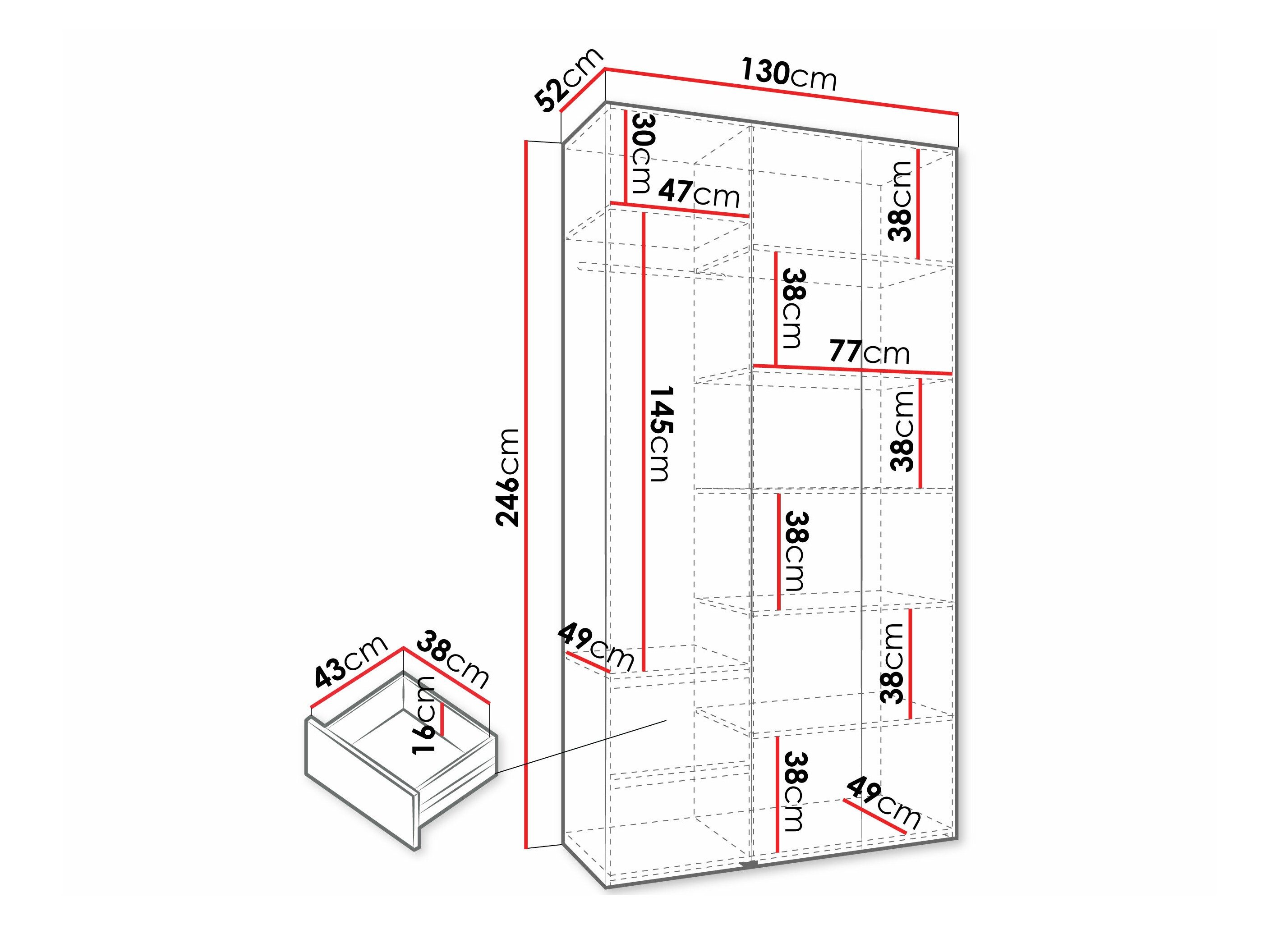 Armoire Hartford 571 (Blanc)