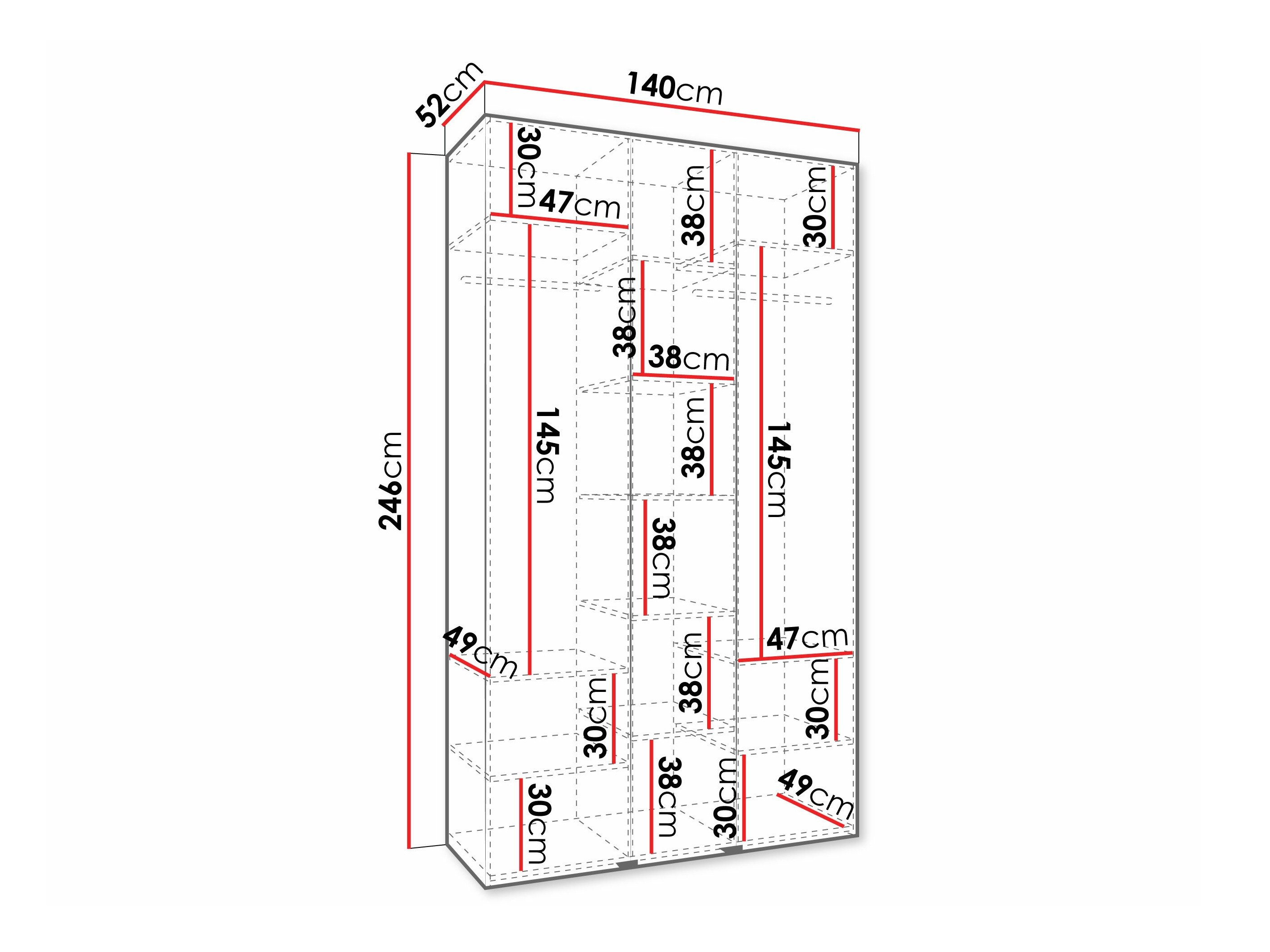 Armoire Hartford 571 (Blanc)