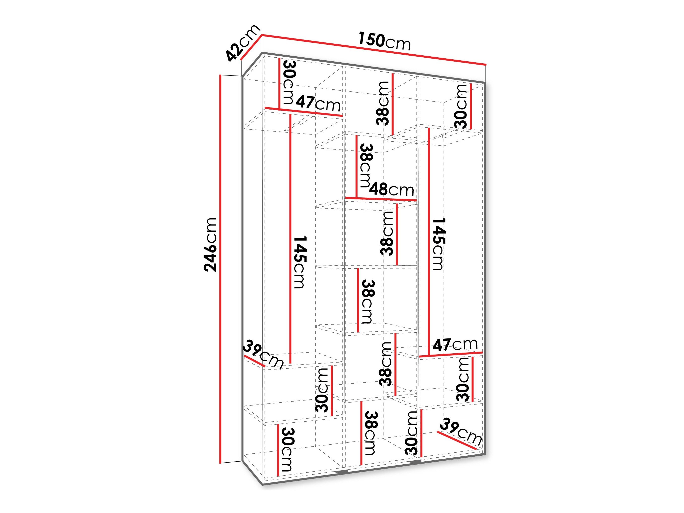 Armoire Hartford 571 (Blanc)