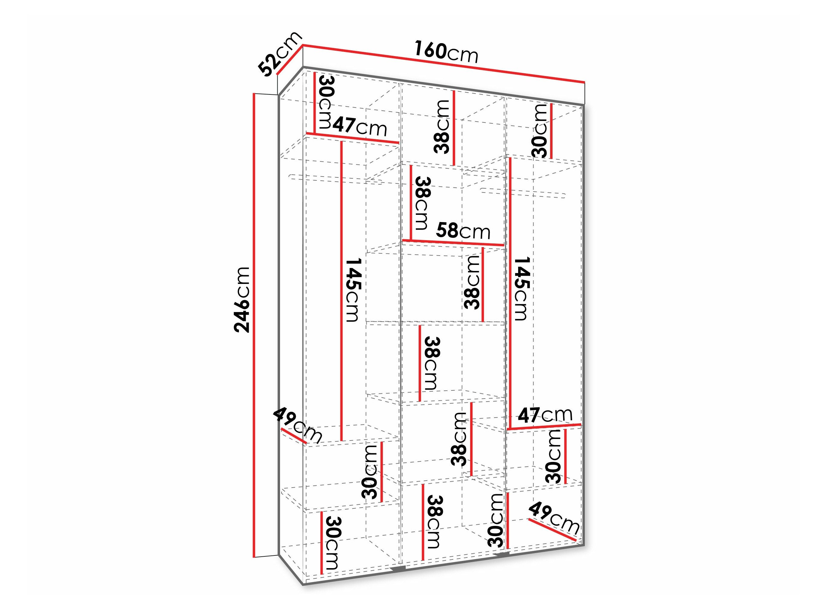 Armoire Hartford 571 (Blanc)