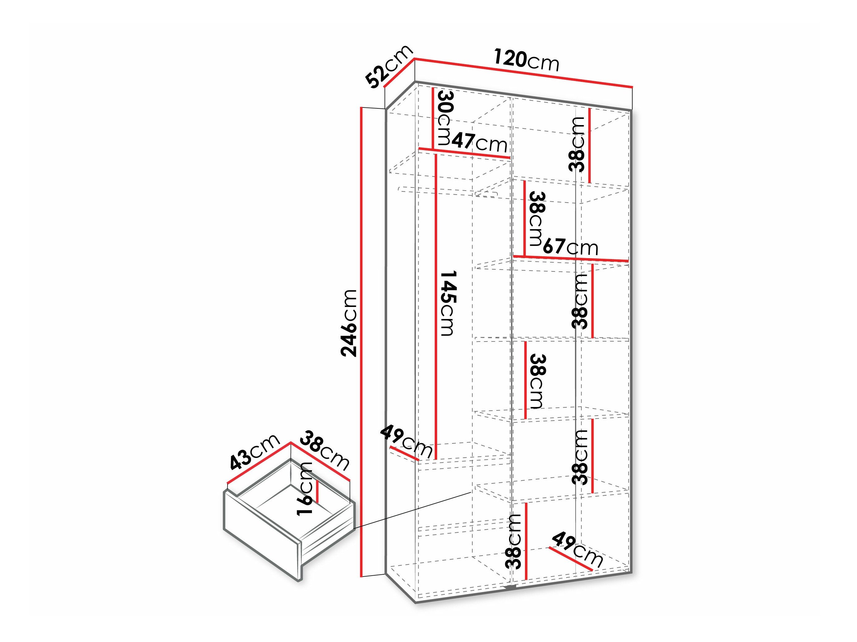Armoire Hartford 571 (Cachemire)