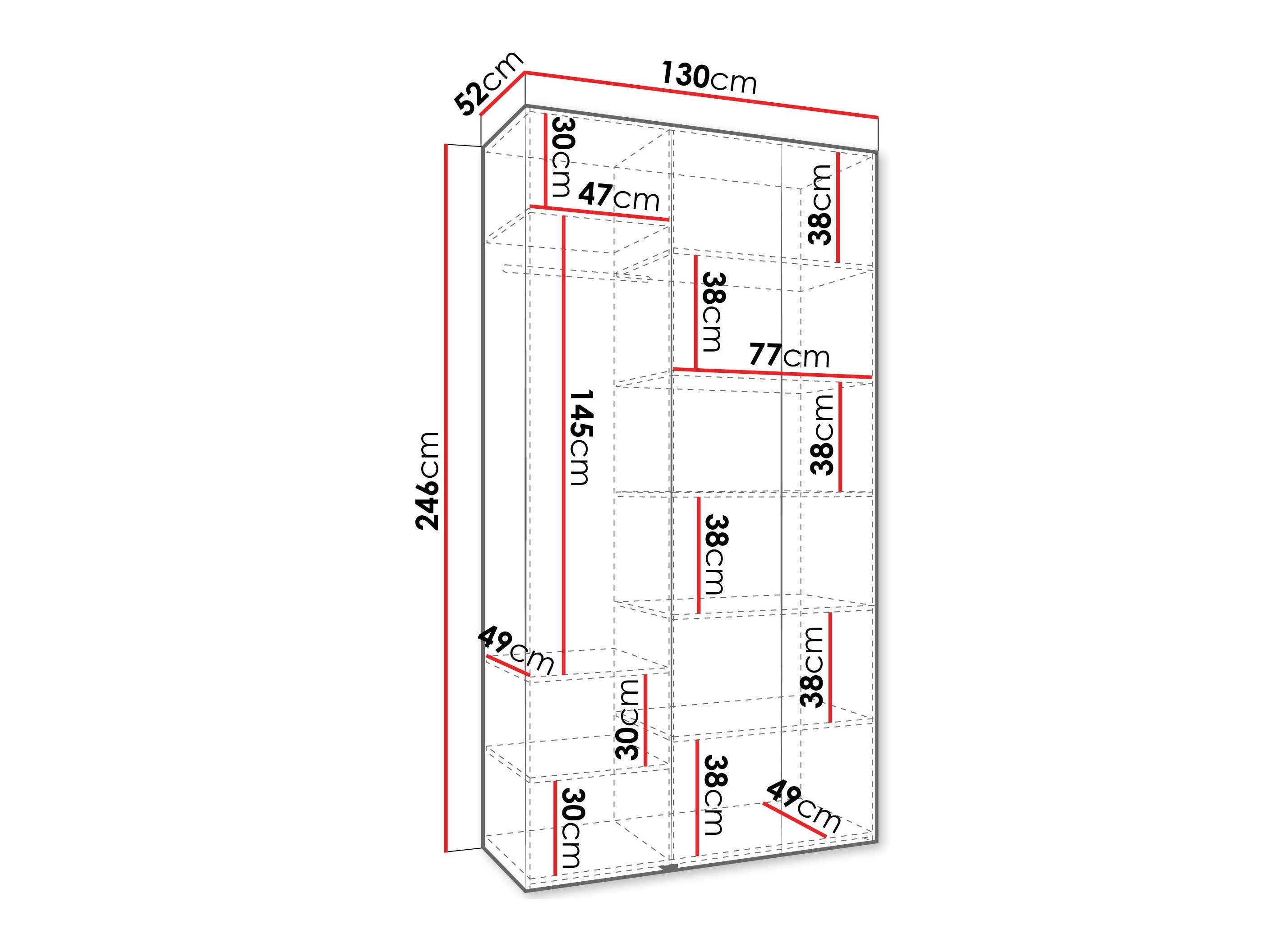 Armoire Hartford 571 (Cachemire)