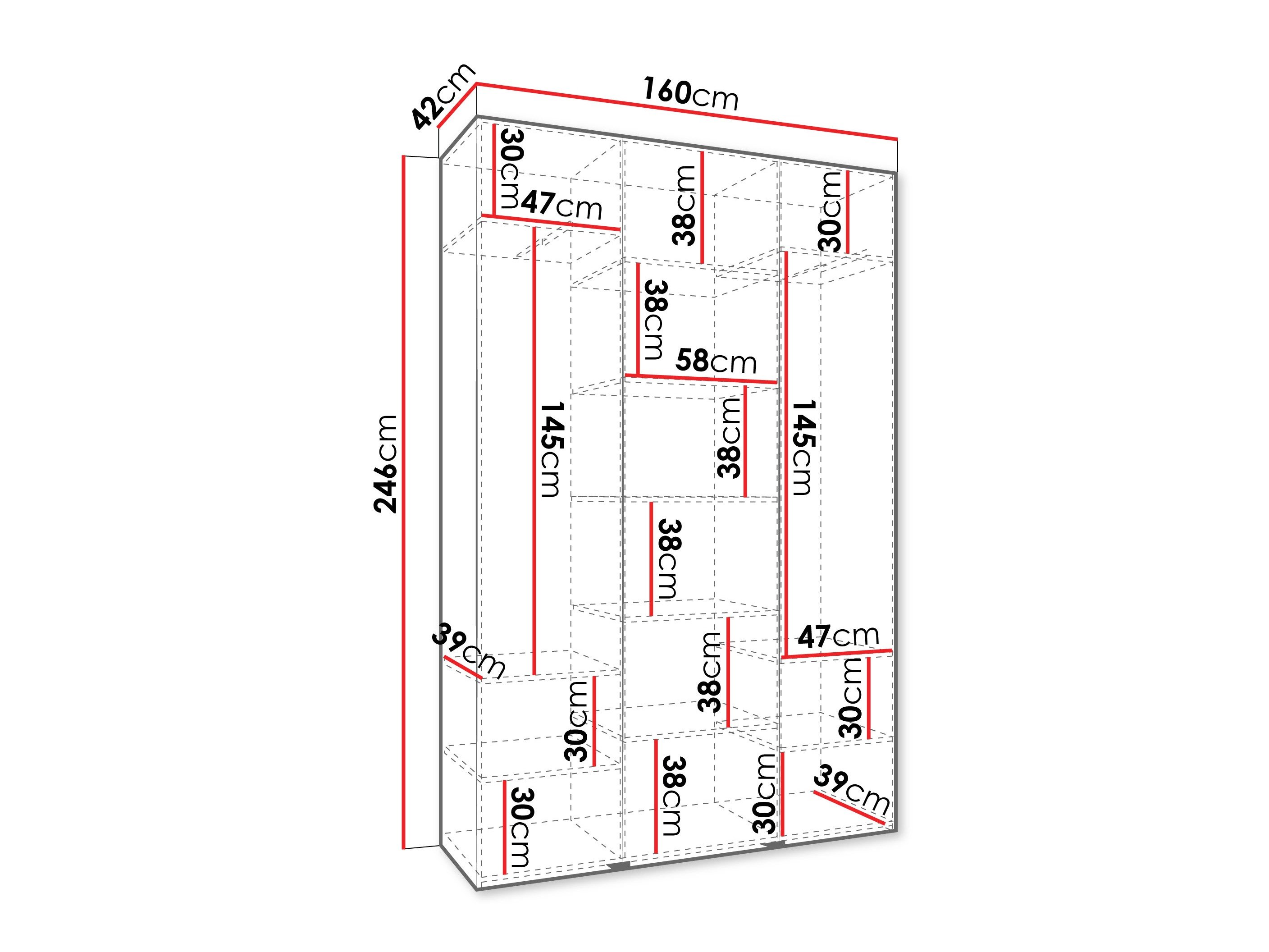 Armoire Hartford 571 (Cachemire)