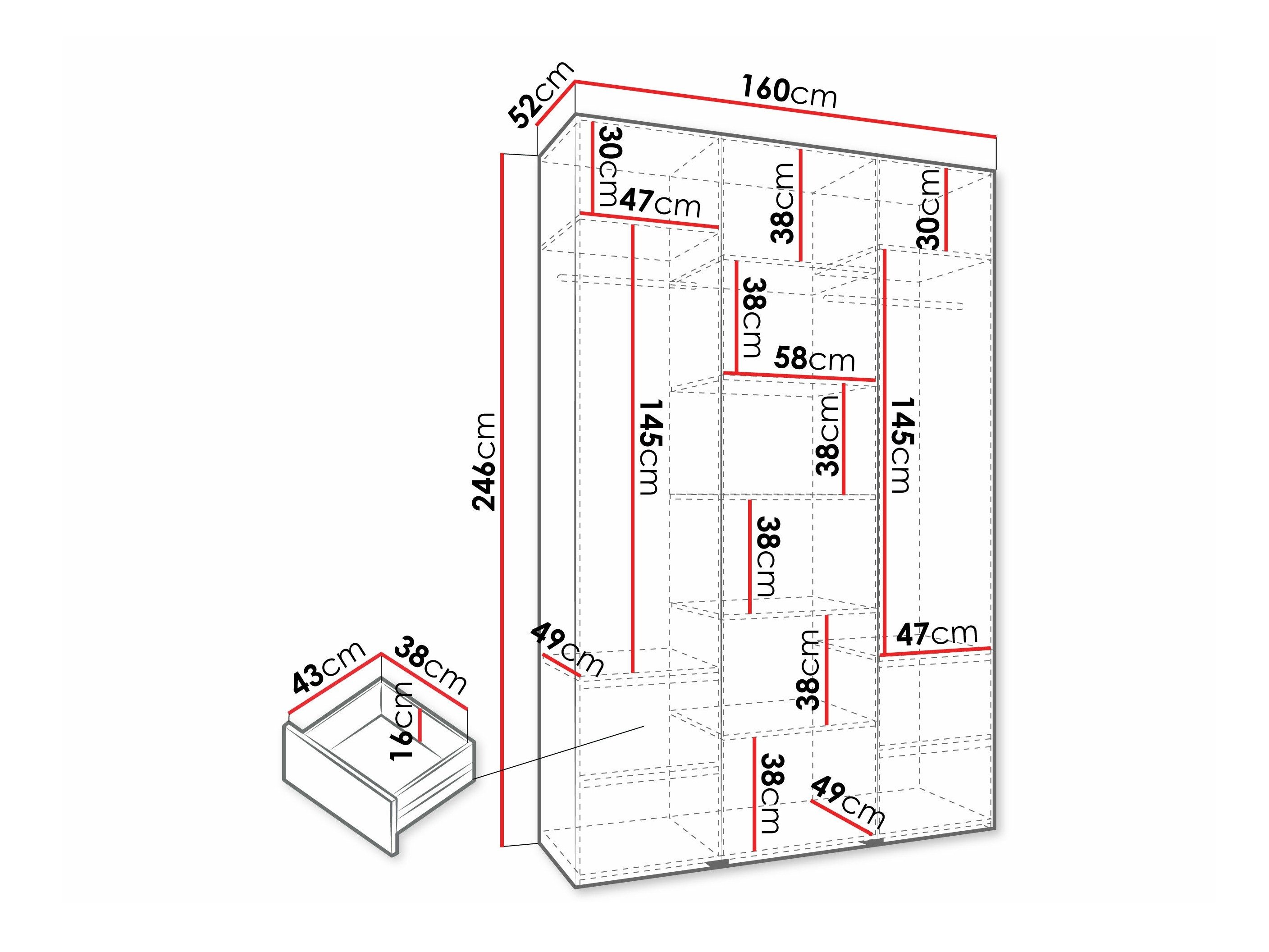 Armoire Hartford 571 (Cachemire)