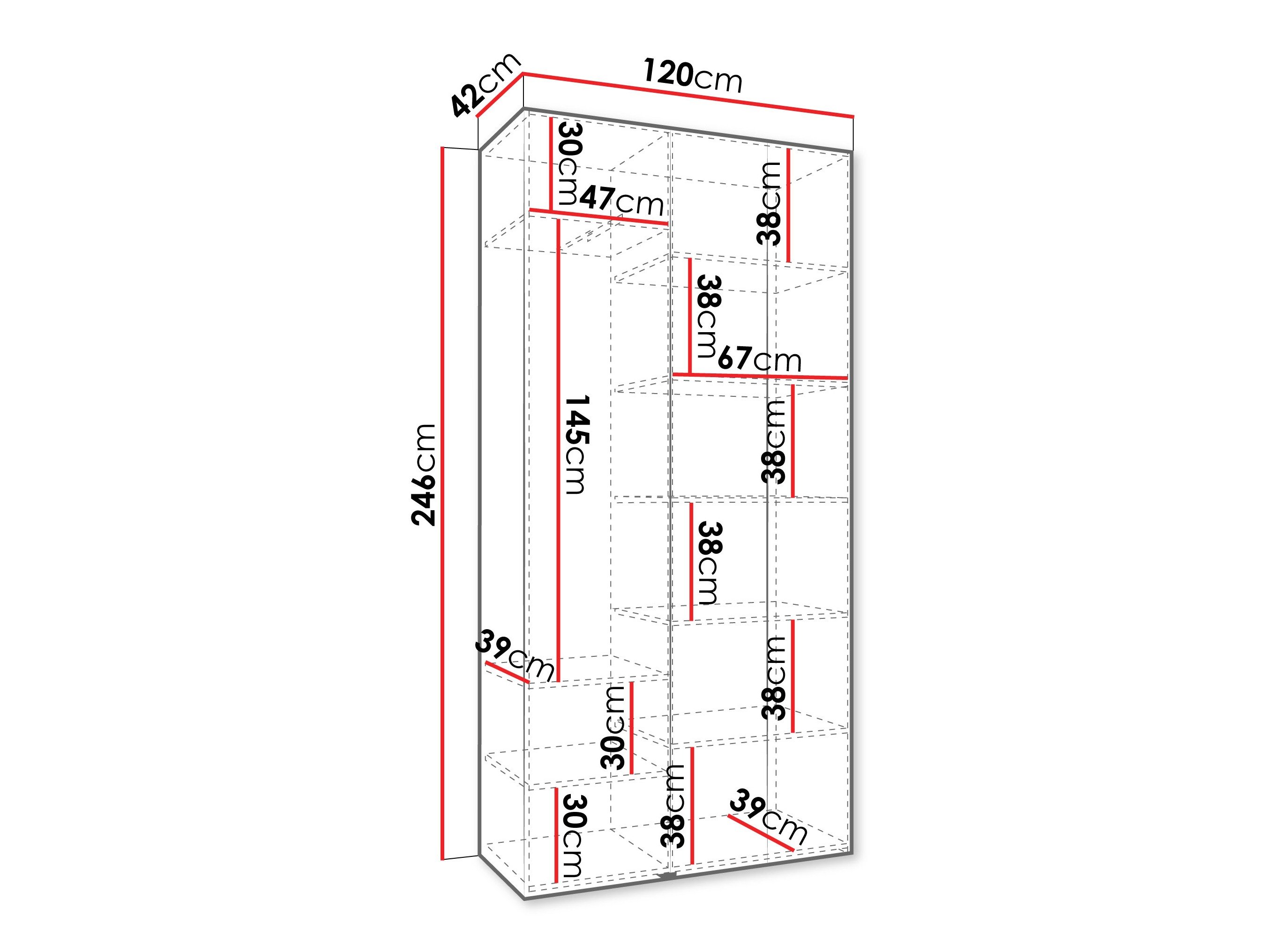 Armoire Hartford 571 (Cachemire)