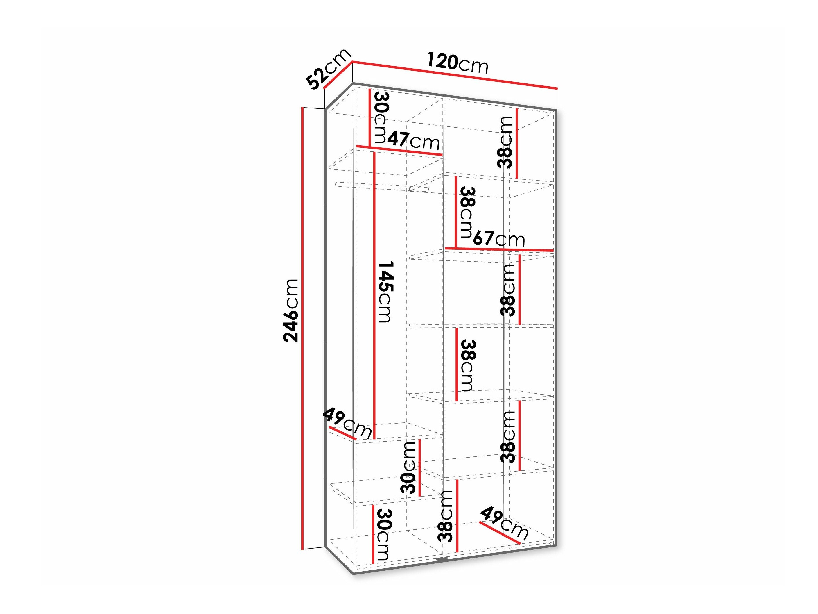 Armoire Hartford 571 (Cachemire)