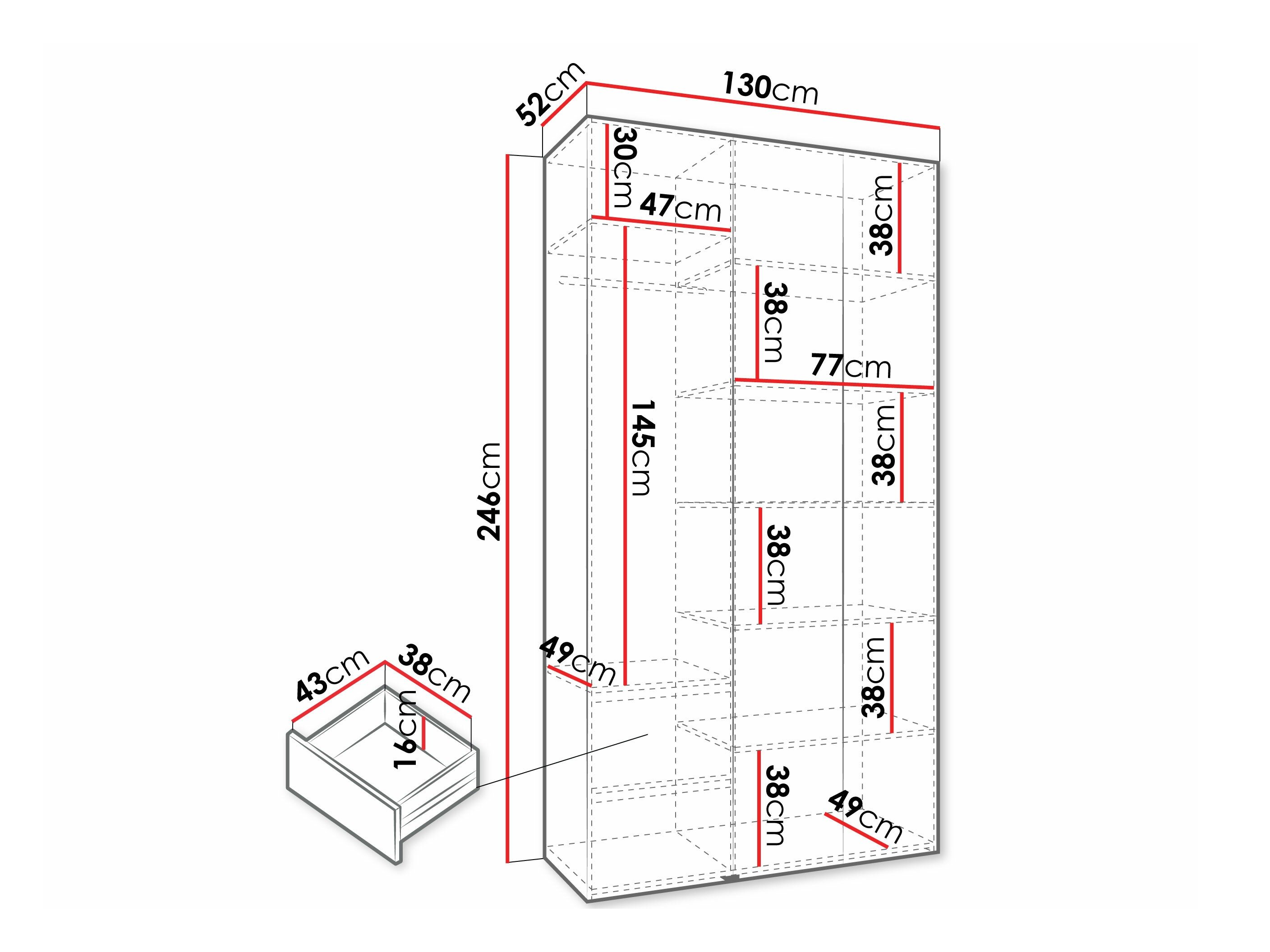 Armoire Hartford 571 (Cachemire)