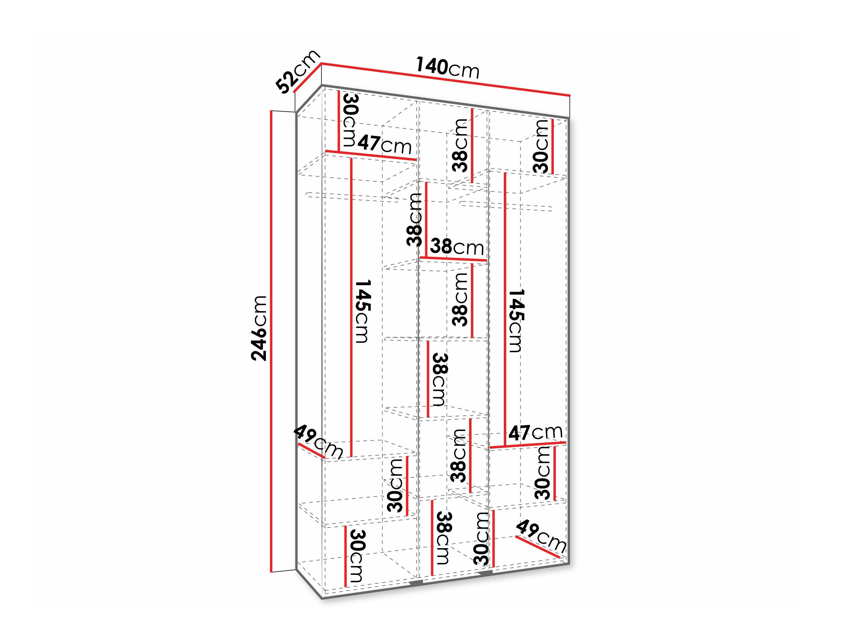Armoire Hartford 571 (Cachemire)