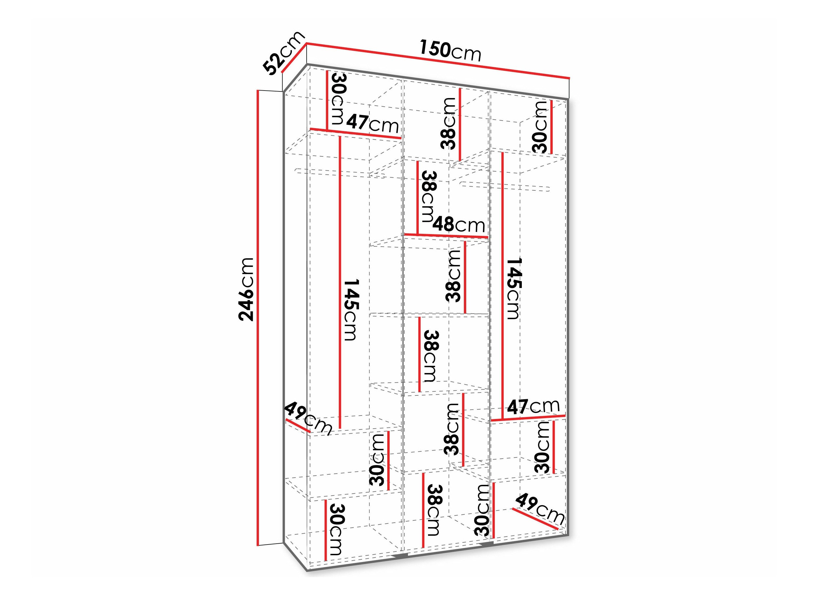 Armoire Hartford 571 (Cachemire)